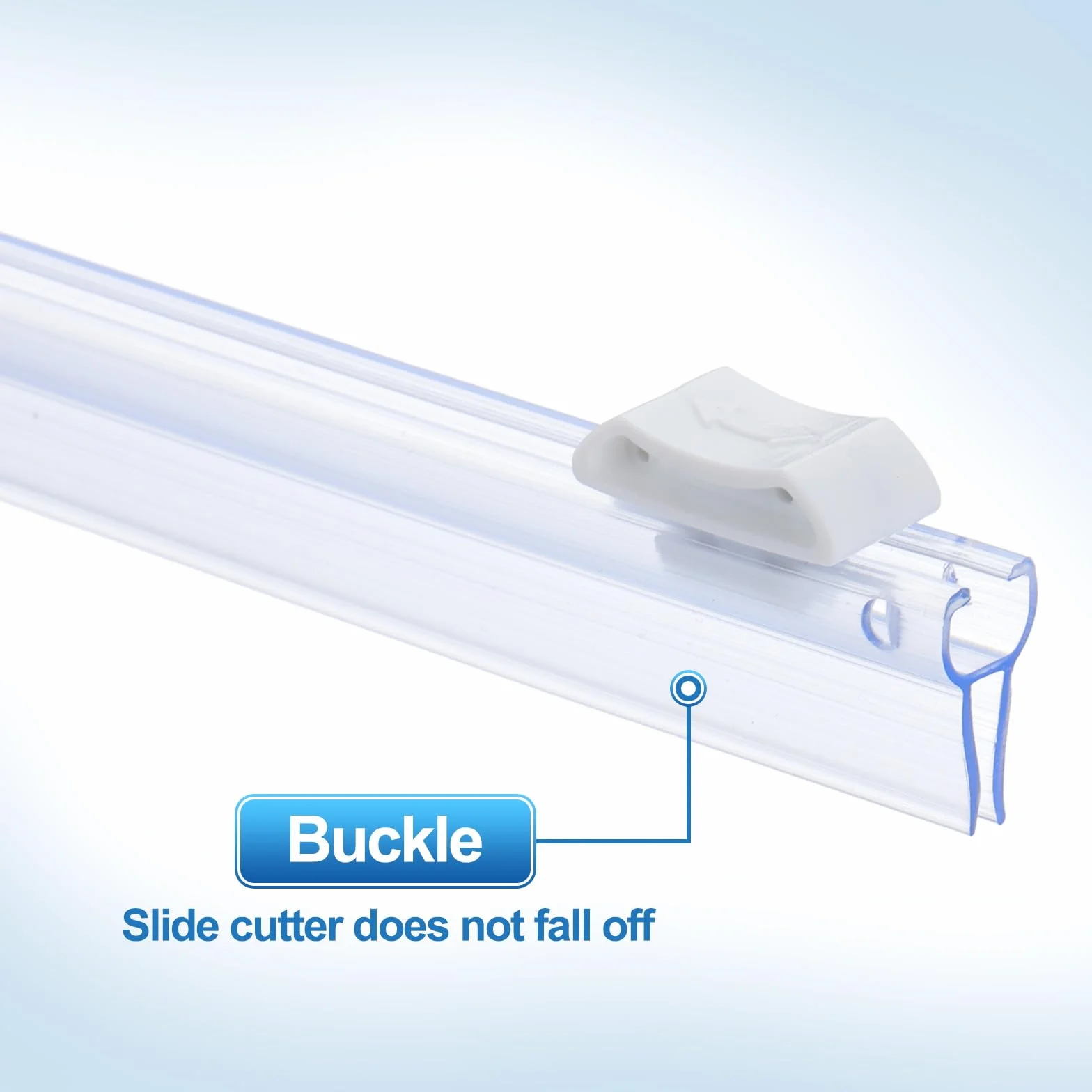 PATIKIL 8pcs Cortador Plástico, Cortador Deslizante Plástico 19in Ranura para Tarjeta Instalación Reemplazo para Dispensador Papel Aluminio Papel Encerado Pergamino Envoltura, Blanco