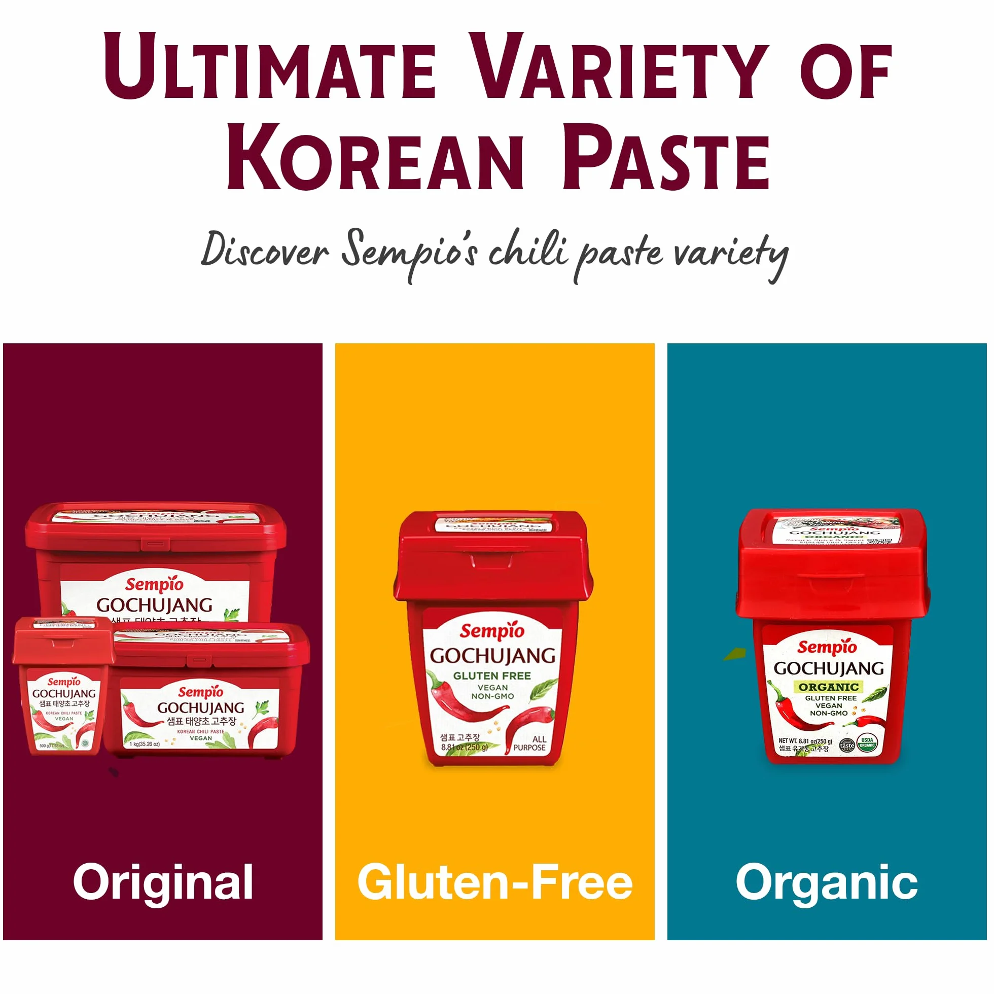 Sempio Gochujang Hot Pepper Paste 1kg Korean Chili Paste