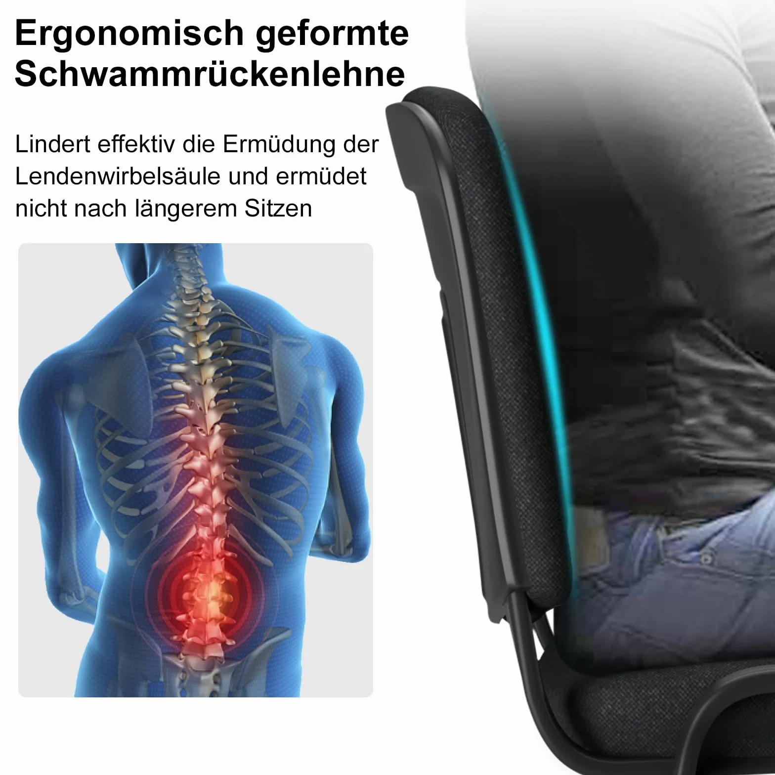BASETBL Silla de Conferencia Apilable, Silla Visitante con Relleno y Estructura Metálica, 2 Unidades