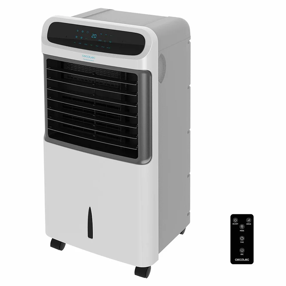 Cecotec Climatizador Evaporativo EnergySilence PureTech 6500. 80 W, Doble Función Frio/Calor, Caudal 600 m2/h, 12l de Capacidad, Temporizador hasta 8h, Mando a Distancia, 3 Velocidades