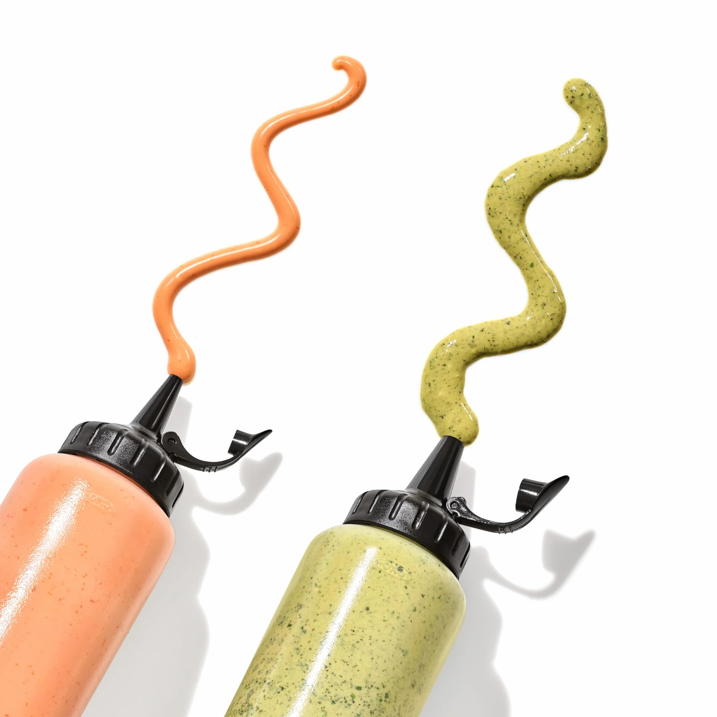 OXO Juego de botellas para exprimir transparente