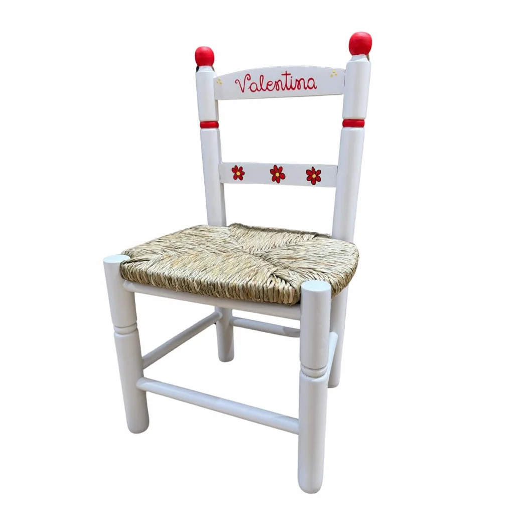 Silla Infantil Personalizada 6 Colores 34X30X60 (Blanco)