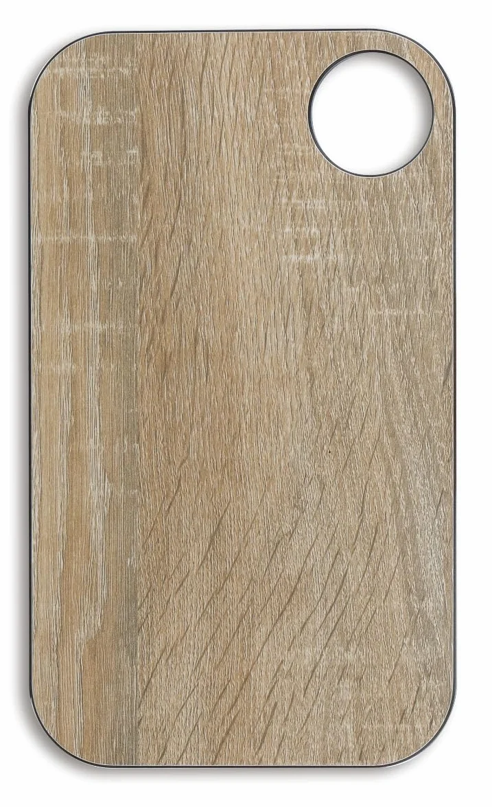 Arcos Tabla de Cocina Antibacterial Cortar 24x14 cm Fibra de Celulosa y Resina Marrón Ecológica