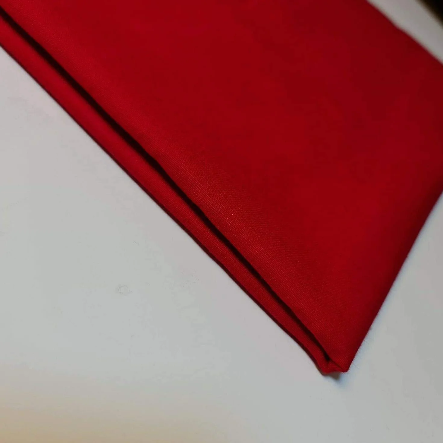 Tela de sarga lisa gruesa 100% algodón para perforar ropa de trabajo 150 cm de ancho (rojo, 5 metros)