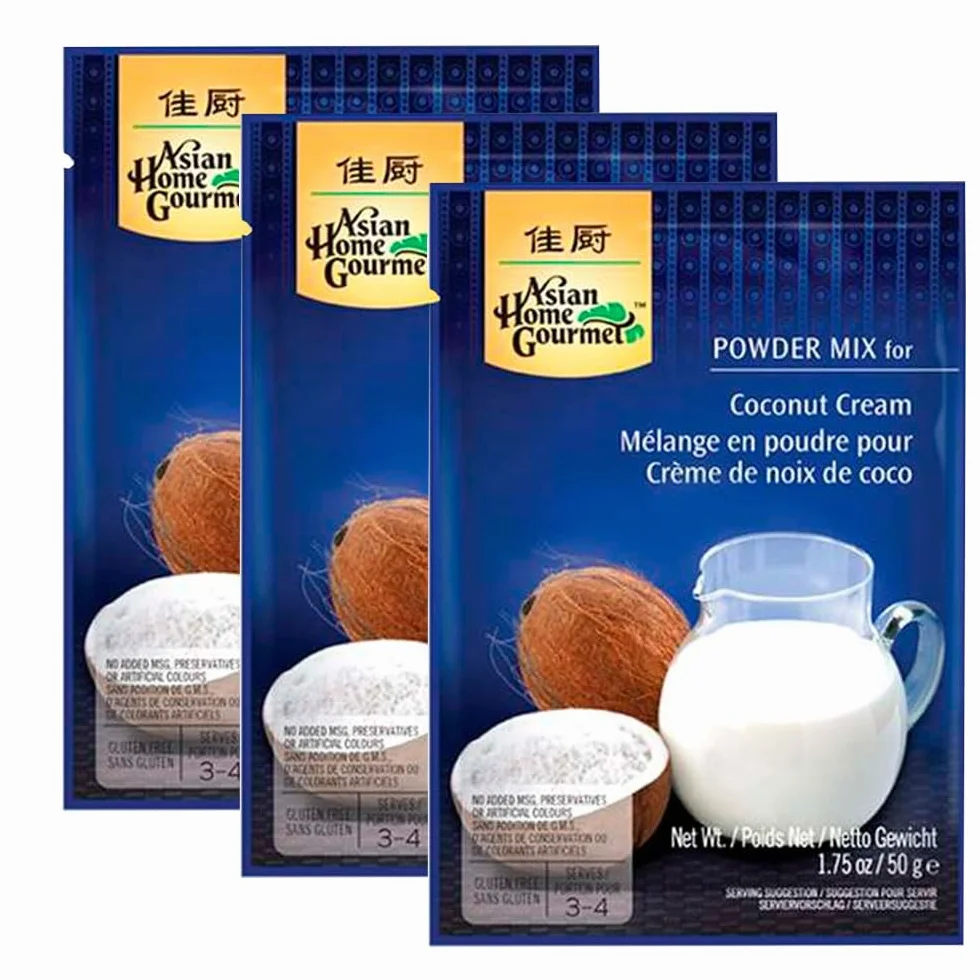 Crema de coco en polvo deshidratada 50 g Pack 3 sobres sin gluten