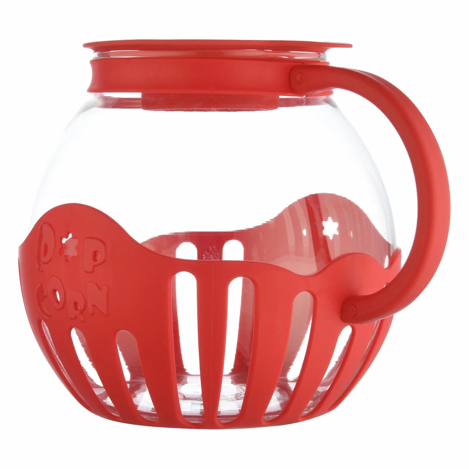Recipiente de palomitas de maíz para microondas, vidrio de borosilicato 2.25 cuartos