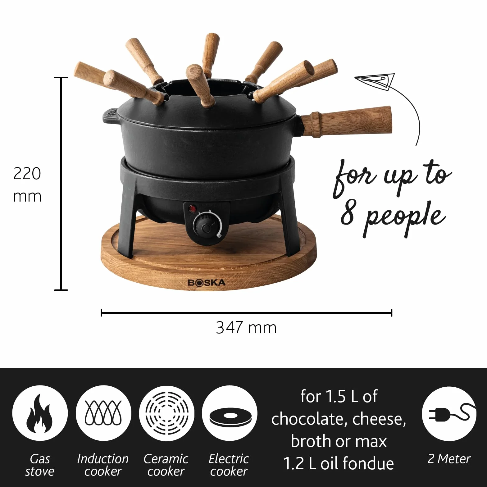 Boska Fondue-Set Pro, elektrisch