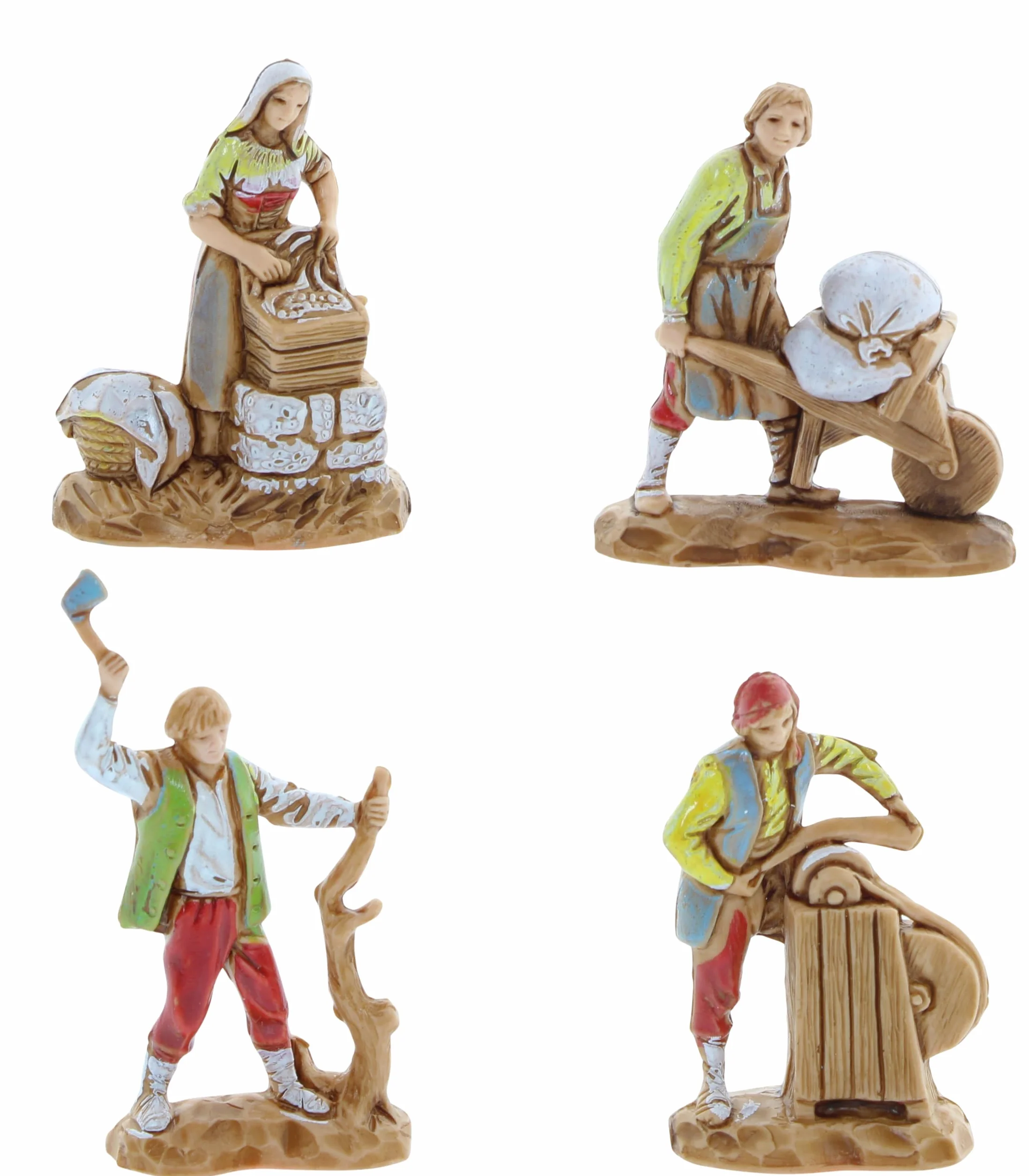 Moranduzzo Set de 11 Oficios Apto para Belén de 3,5 cm Escala 1:50 Figuras Indestructibles Siglo XVIII