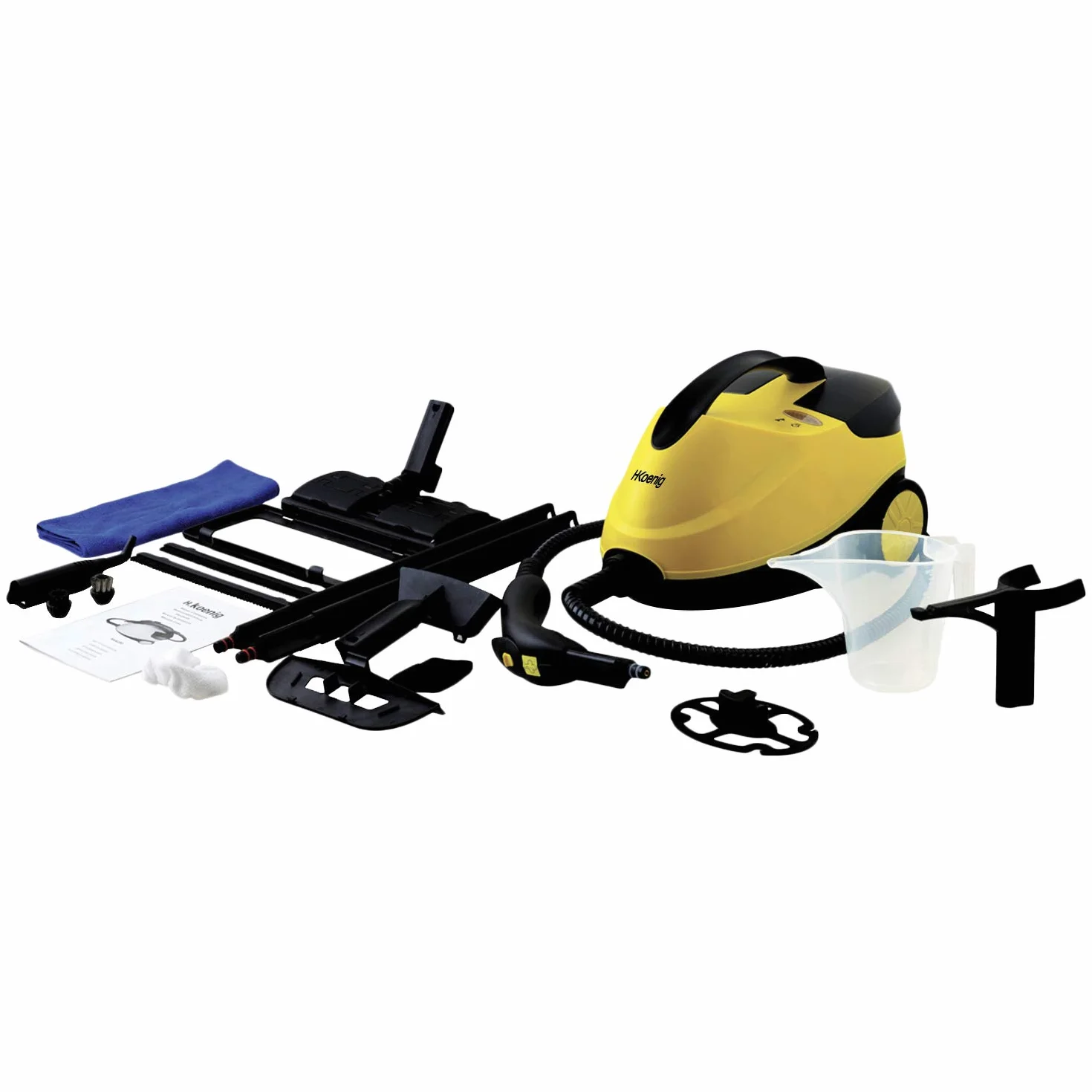 H.Koenig Limpiador a Vapor NV6200 2000W 1,5L 45 min Autonomía Multifunción Hogar Oficina con 10 Accesorios