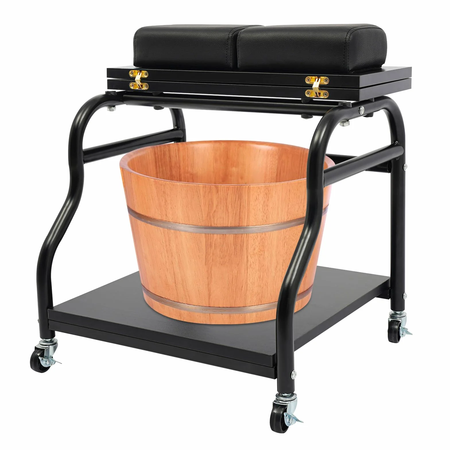 Reposapiés Pedicura, Manicura Funiture Trolley con ruedas, Taburete de baño portátil para pies Trolley, Reposapié para el cuidado de las uñas, Reposapiés, Soporte ideal para salón de belleza