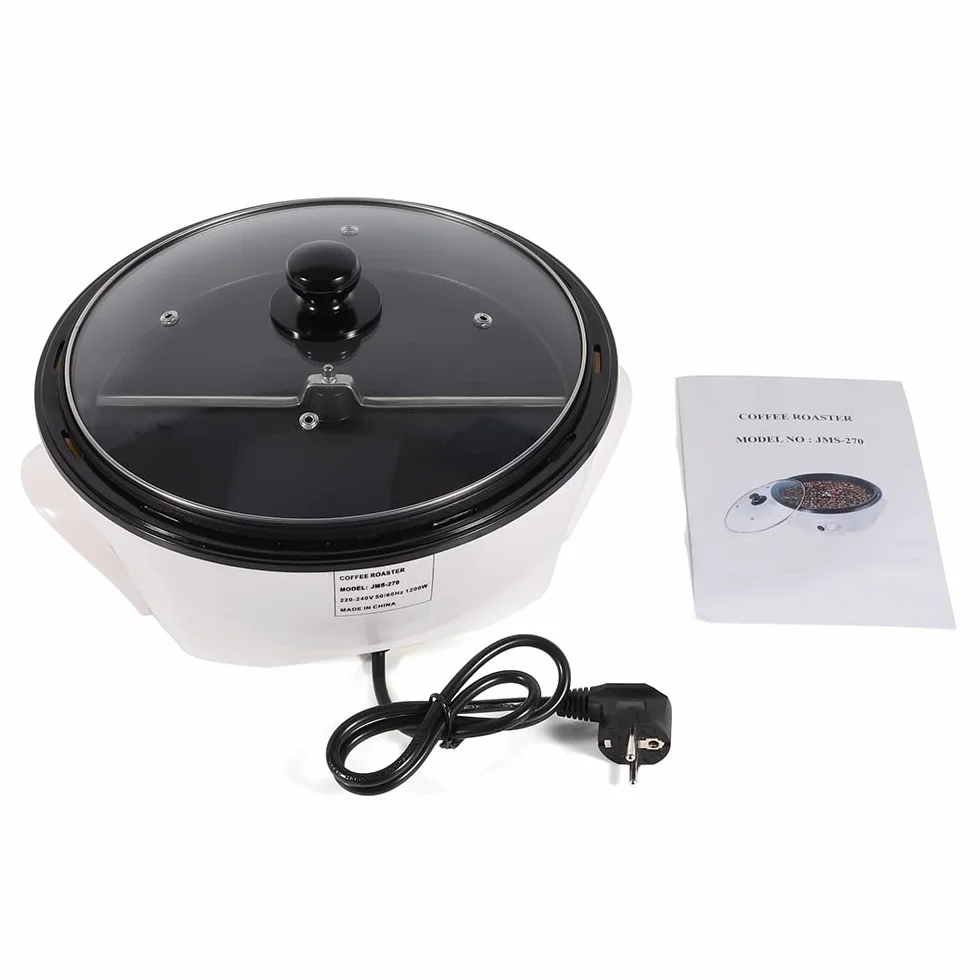 Tostador de café eléctrico 500 g profesional granos frutos secos semillas temperatura ajustable temporizador