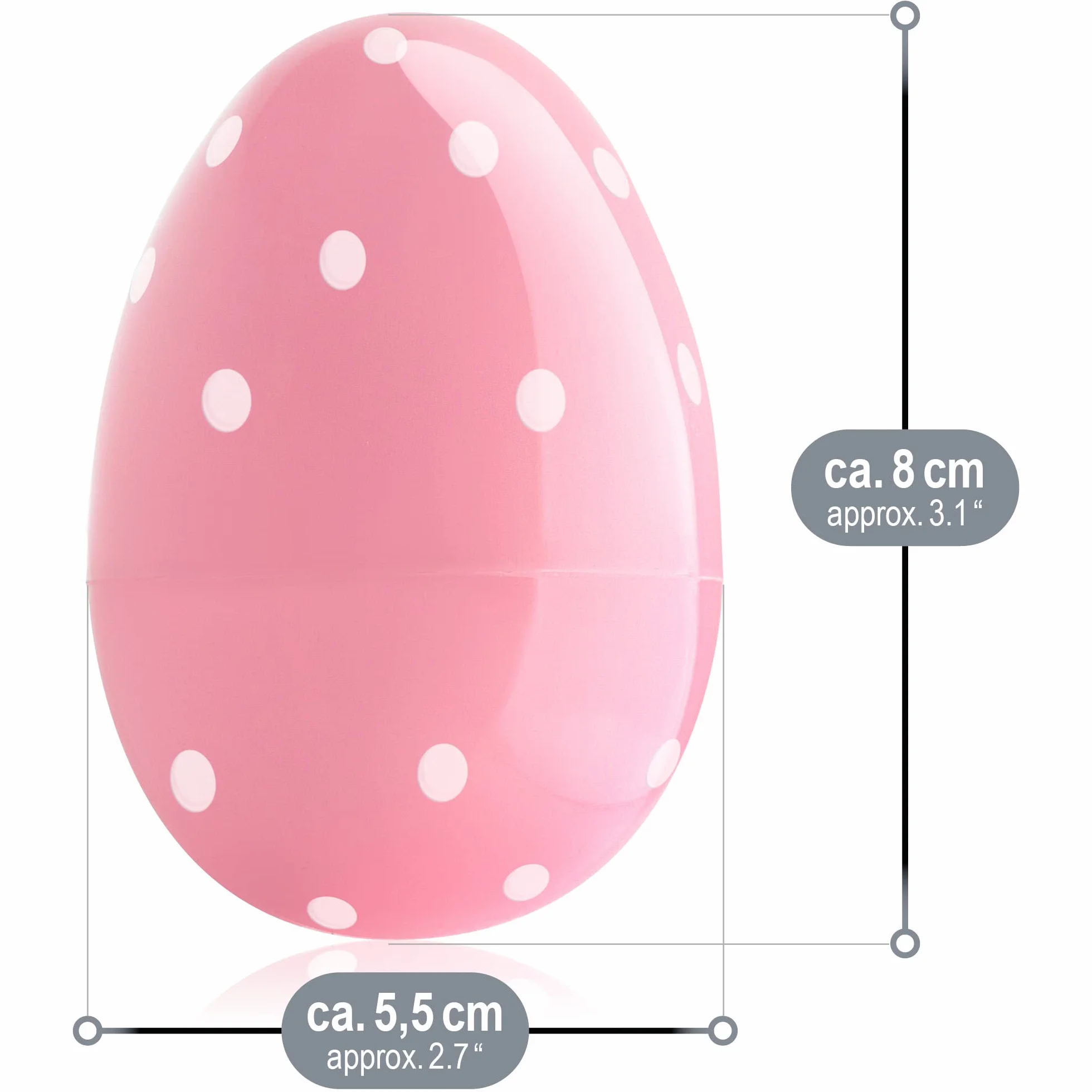 Huevos de Pascua rellenables de plástico 24 unidades com-four®