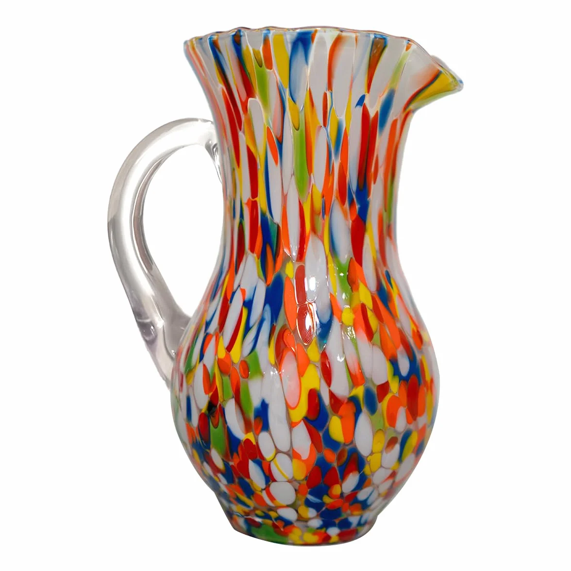 Gocce di Murano Jarra Buvette de 750 ml fabricada en Italia de vidrio soplado. Trabajados según la tradición de los artesanos de Murano, jarra de mesa elegante