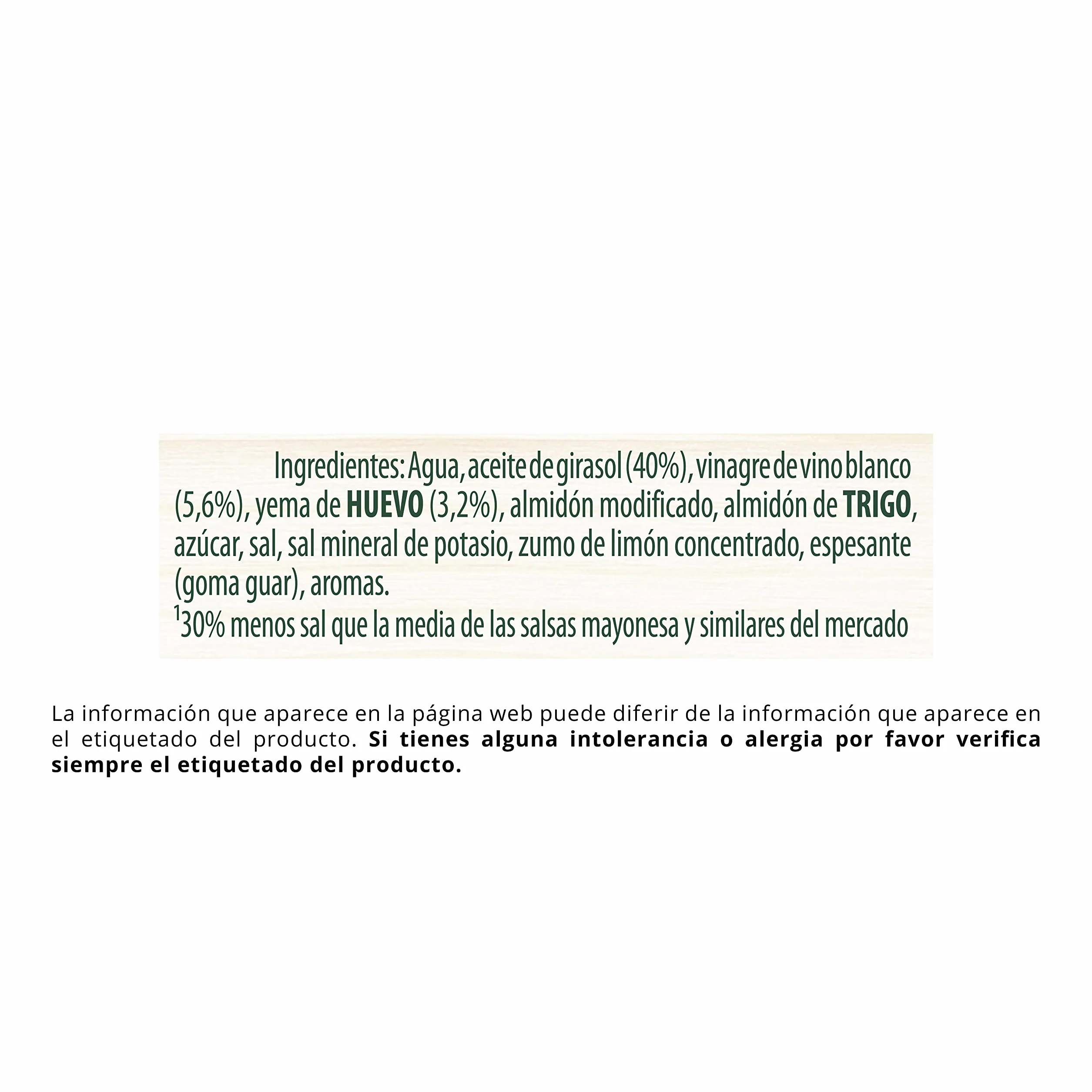 Calvé Mayonesa casera frasco 430 ml