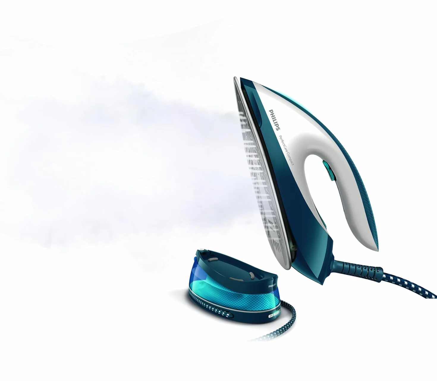 PHILIPS GC7840 / 20 - Estaci�n de vapor compacta PerfectCare - 6,5 bar - Golpe de vapor de hasta 400 g - Dep�sito de agua de 1,5 L - SteamGlide