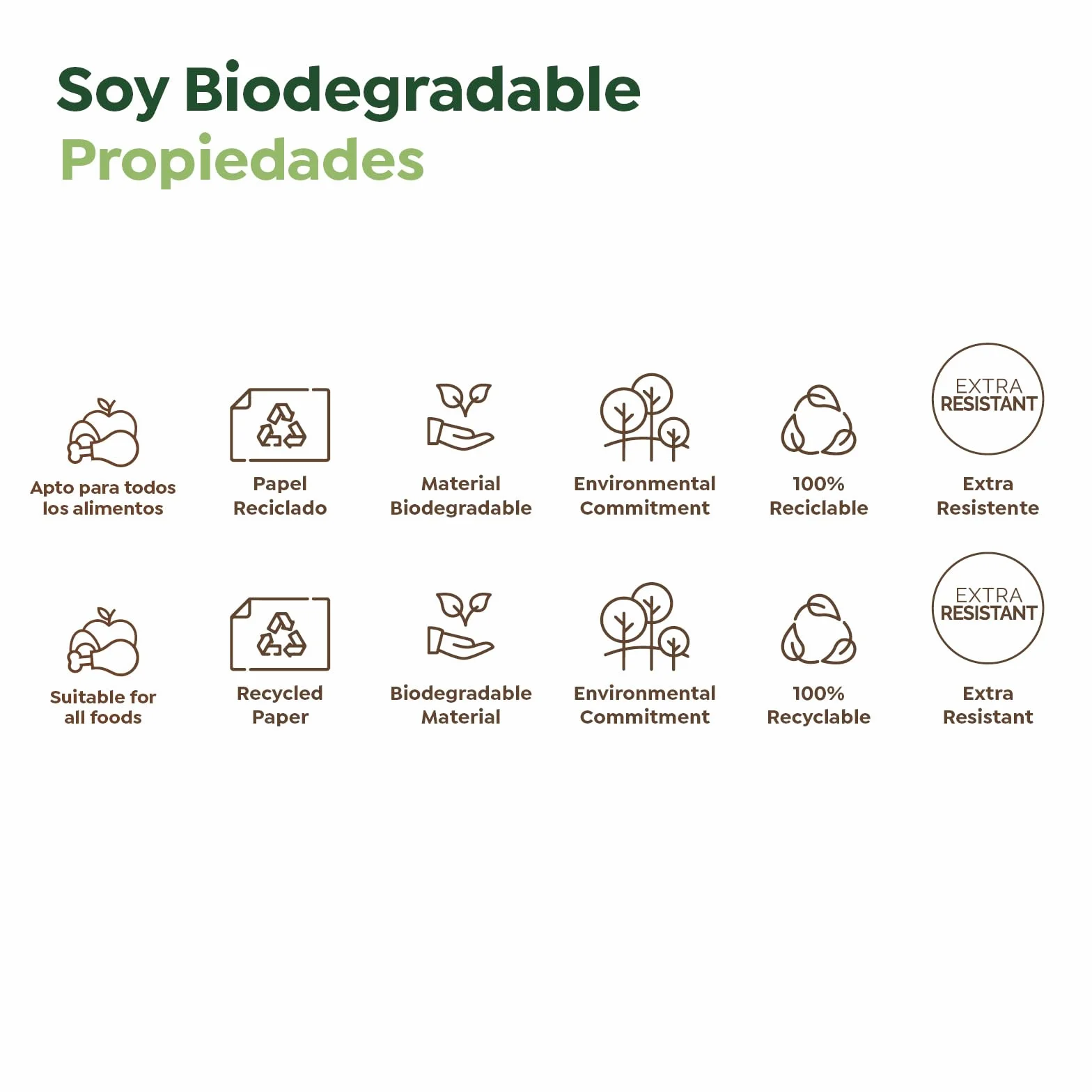 50 Unidades - Bolsas Papel Kraft con Asa Plana - 26 x 18 x 30 cm - Bolsas Regalo - Bolsitas Personalizables - Eventos y Hotelería - Comunión, Cumpleaños, Bodas - PERSONALIZABLES