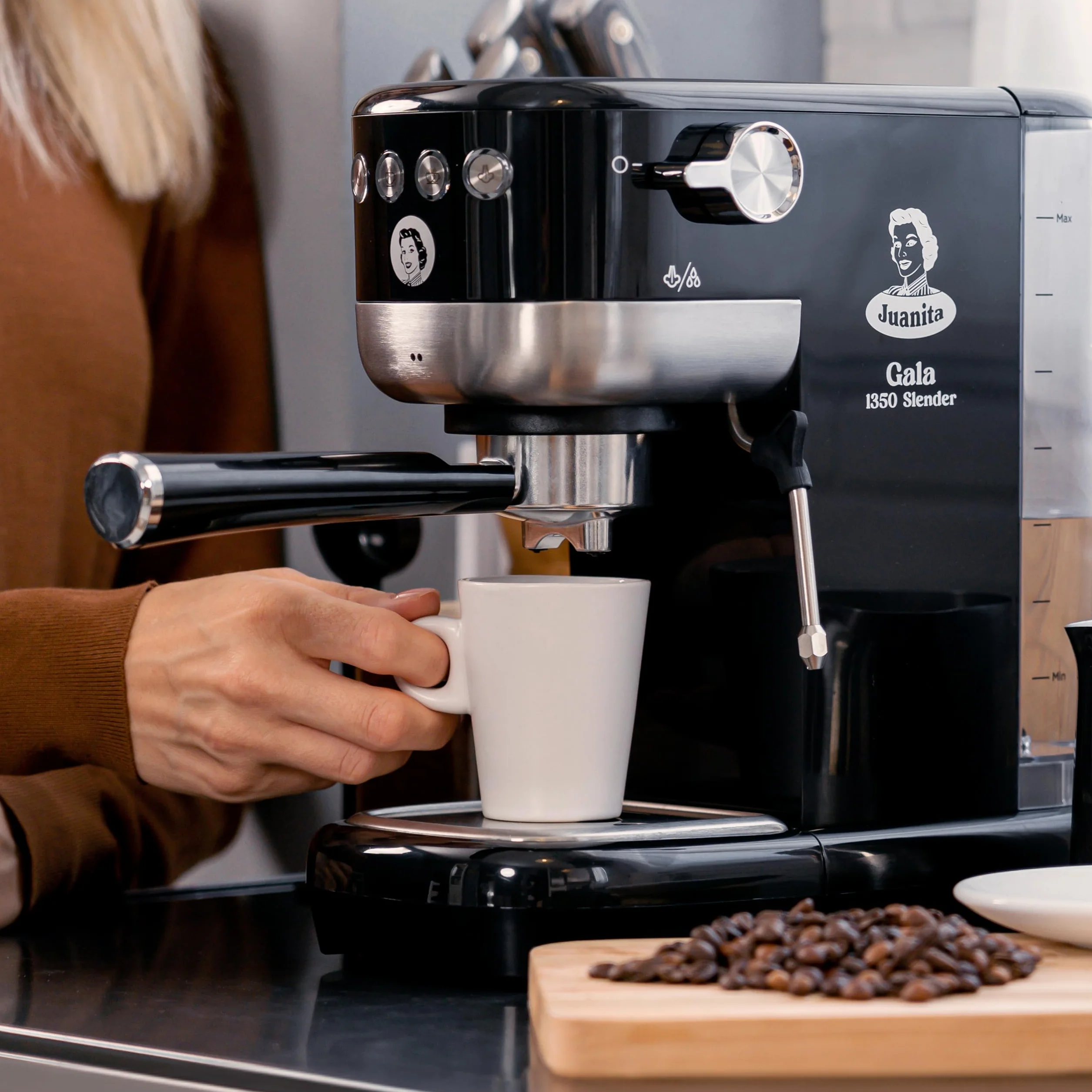 Juanita - Gala Slender Cafetera Espresso - 1350W - 20 bares