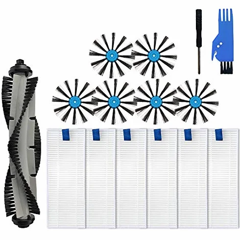 Kit de piezas de repuesto para aspiradora robot Bissell SpinWave Expert en suelo duro y seco (modelo: 3115), para accesorio de aspiradora robot Bissell EV675, 1 cepillo principal, 6