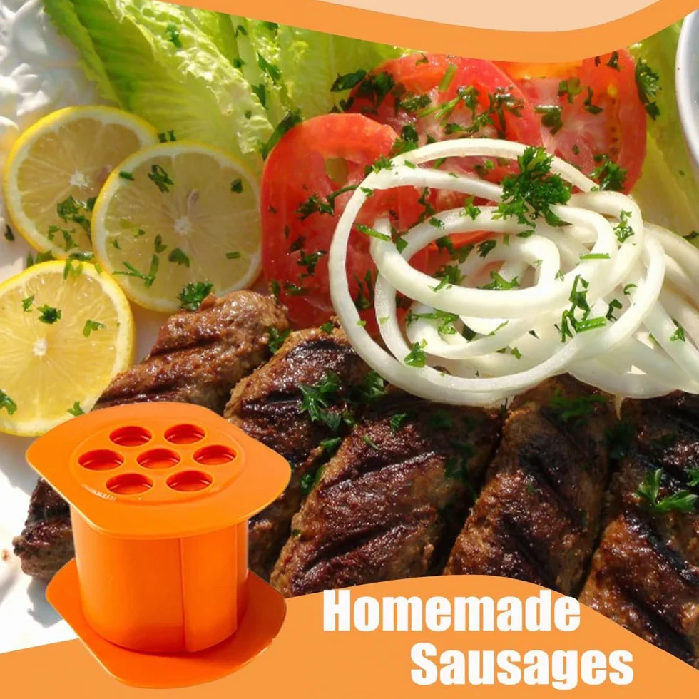 Cevapcici Presse, Cevapcici Maker, Croquetero, Extrusora Manual para Salchichas de Perro Caliente, Máquina de Perro Caliente, Exprimidor de palitos de Carne