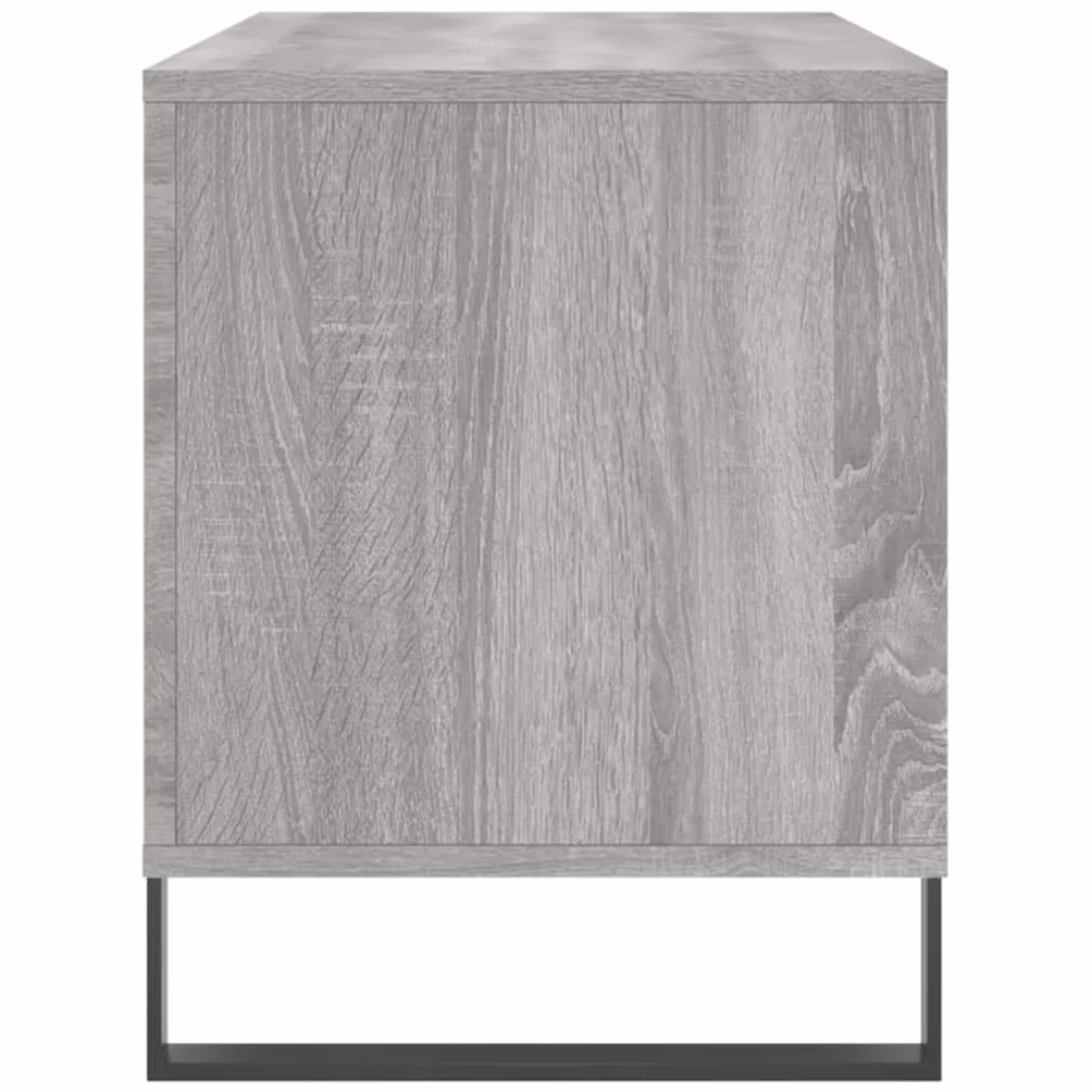 vidaXL Mueble para Discos Madera contrachapada Gris Sonoma 100x38x48cm