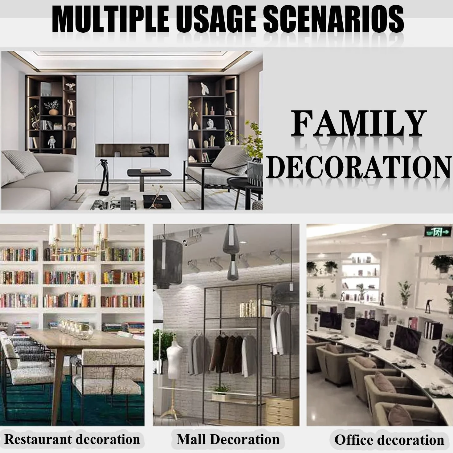 5 Piezas Libros Decorativos Moda Libro Decoracion Falsos de Interiores Moderno Libros Decorativos Falsos para Decoración, Estantería, Mesa de Centro del Hogar (5 Piezas E)