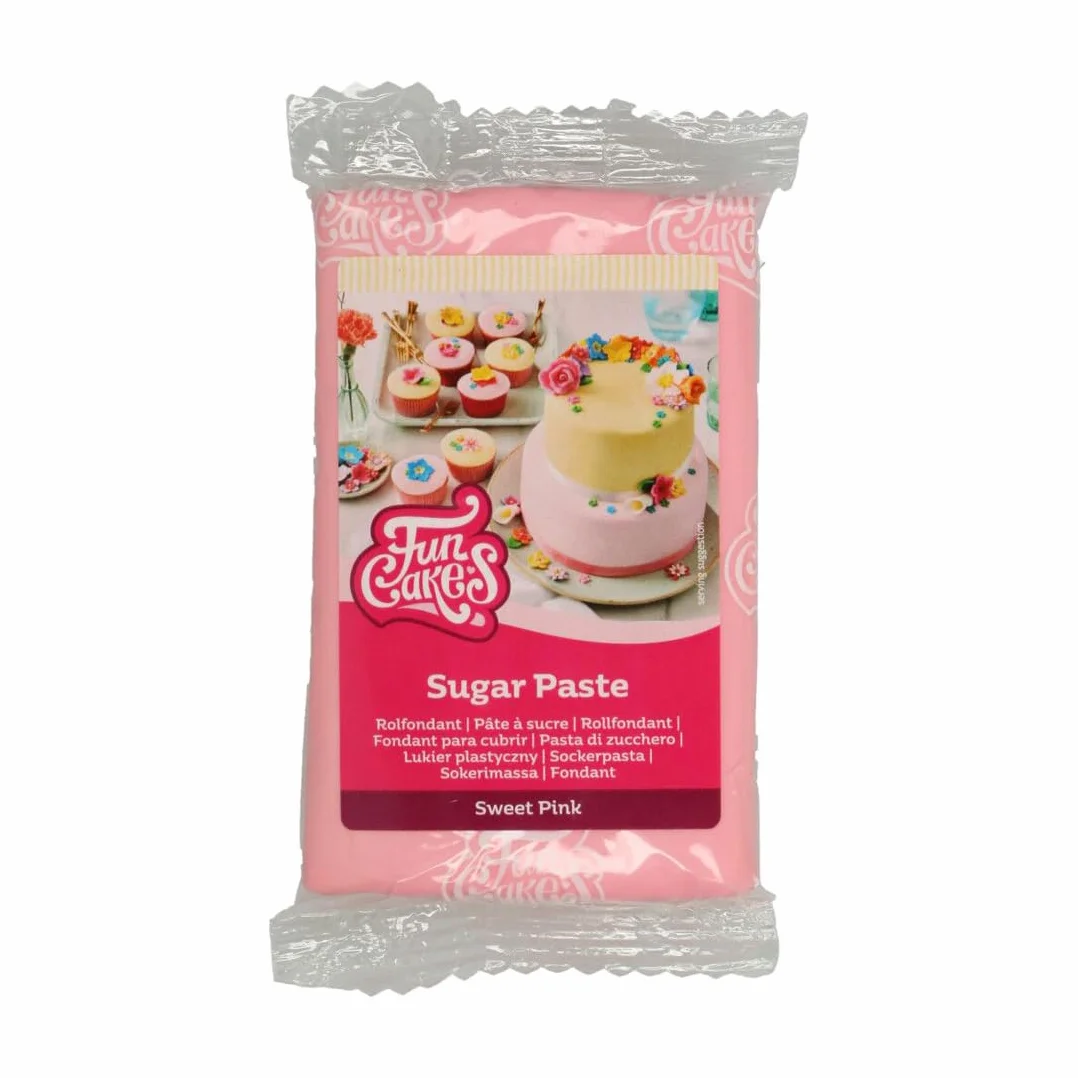 FunCakes Pasta de Azúcar Rosa 250 g
