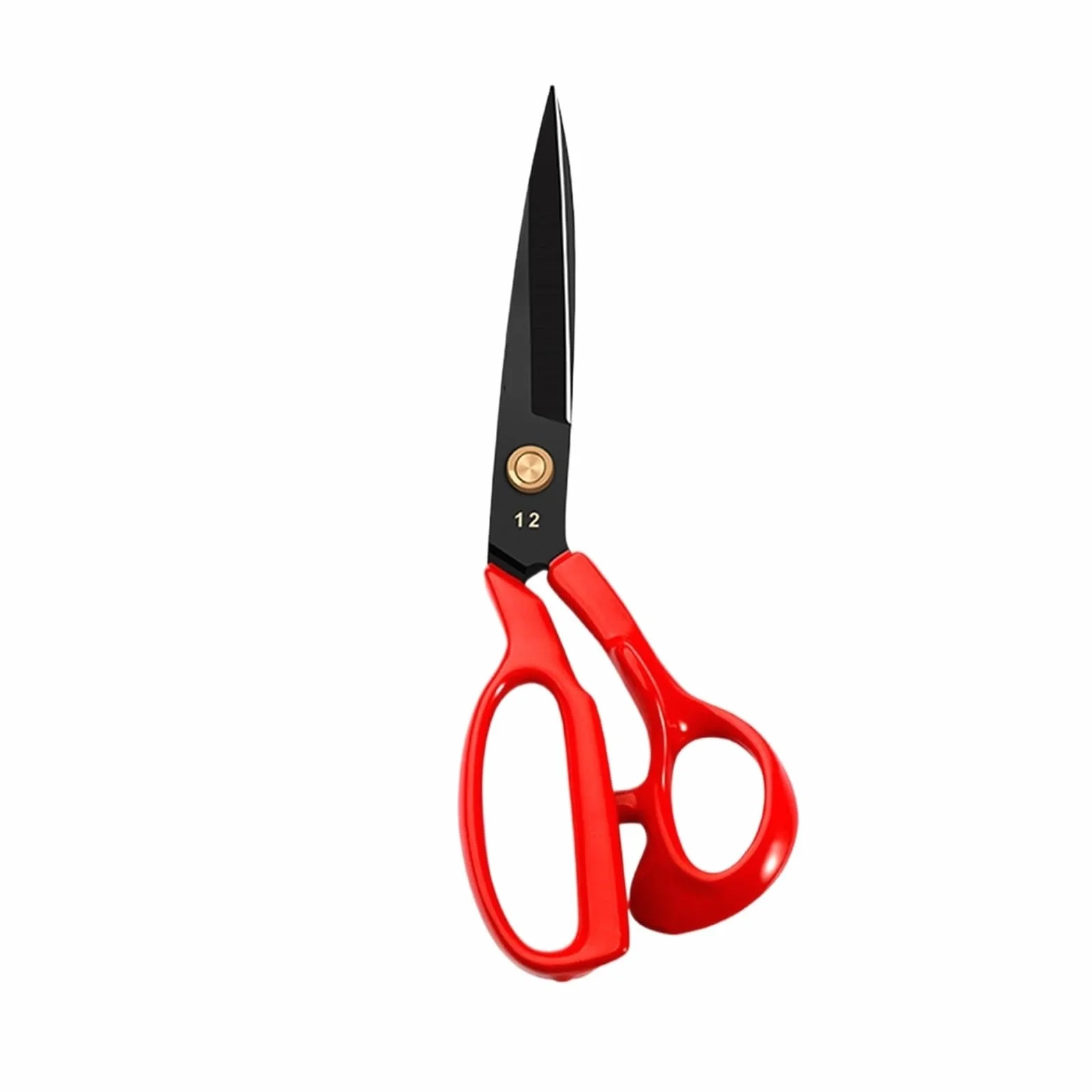 Tijeras de sastre profesionales, cortador Tela cuero acero inoxidable for accesorios costura DIY(XL style 12in)
