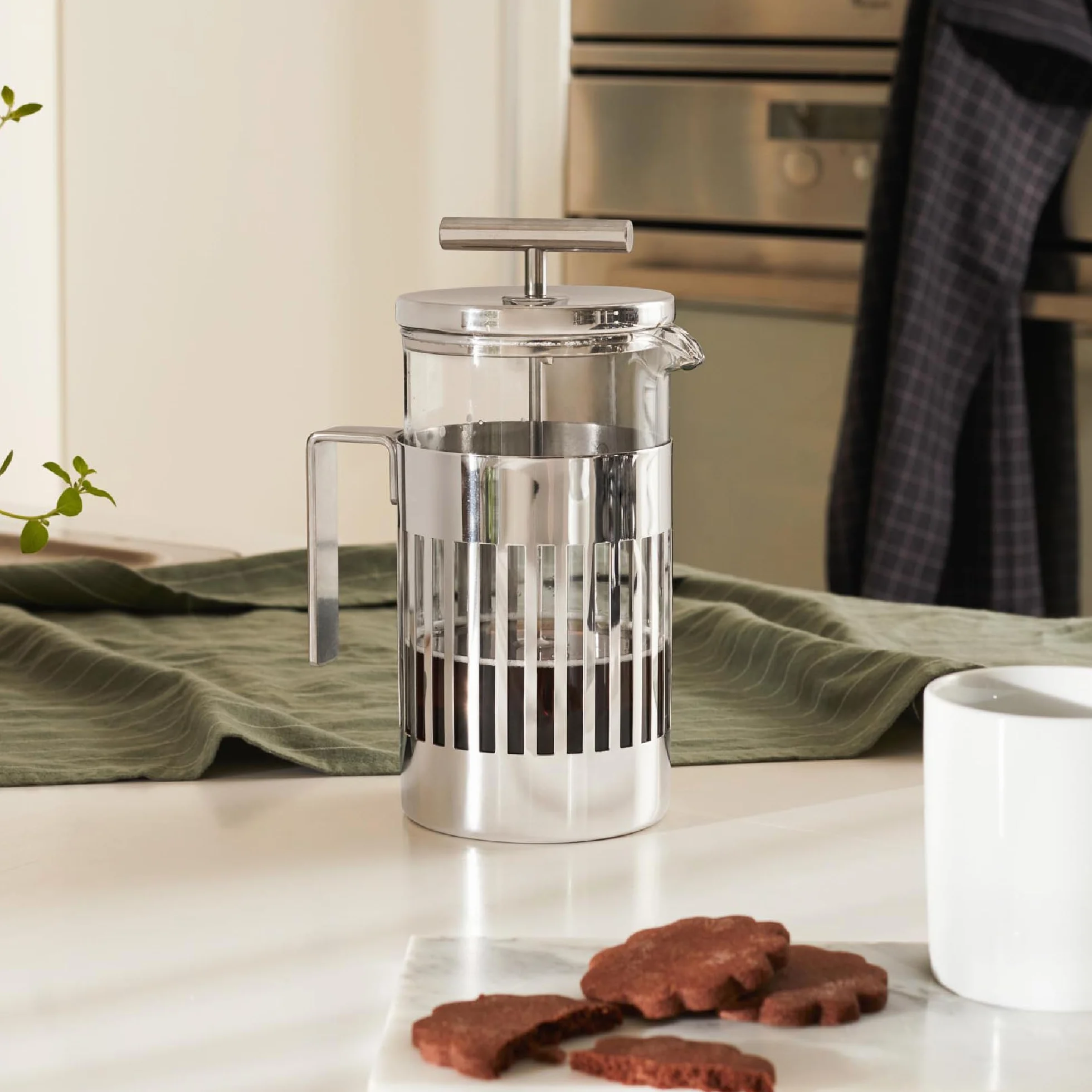 Alessi 9094/3 Cafetera de Acero Inoxidable 18/10 3 Tazas