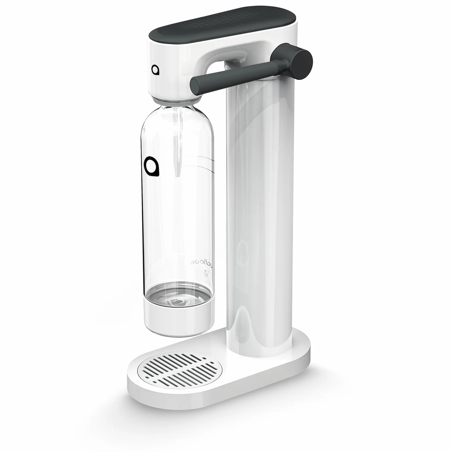Aquafloow Máquina para Hacer Soda Carbonatador de Agua con Gas Botella 0,8L 800ml Blanco