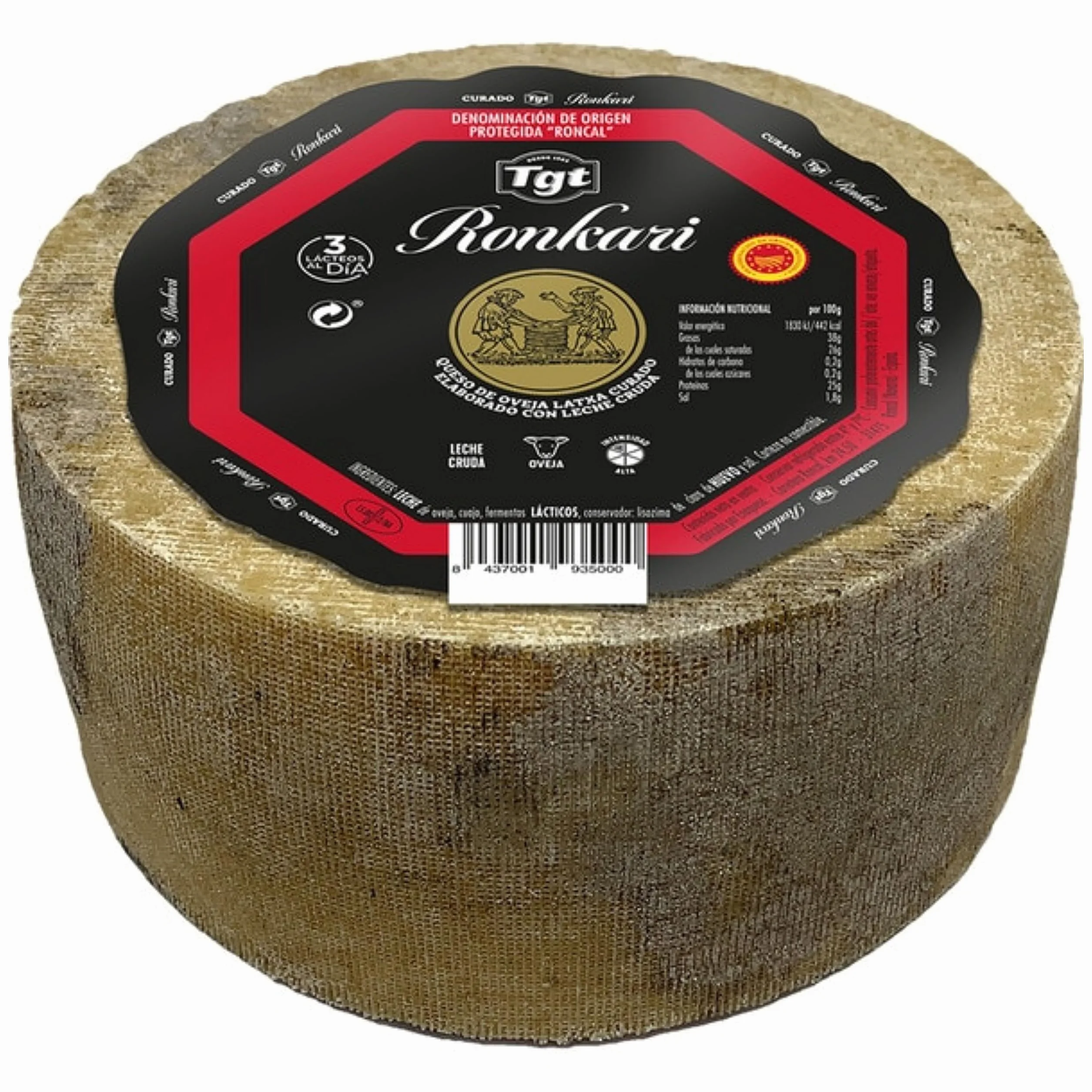 Queso Curado Puro de Oveja Ronkari D.O. Roncal 2.9 kg