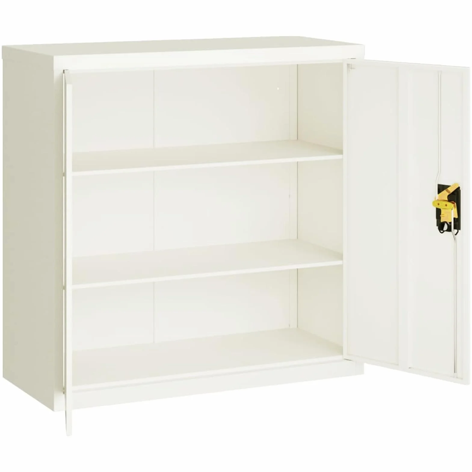 Armario archivador de Acero Muebles Oficina Armario archivador Oficina Mueble archivador Blanco 90x40x90 cm