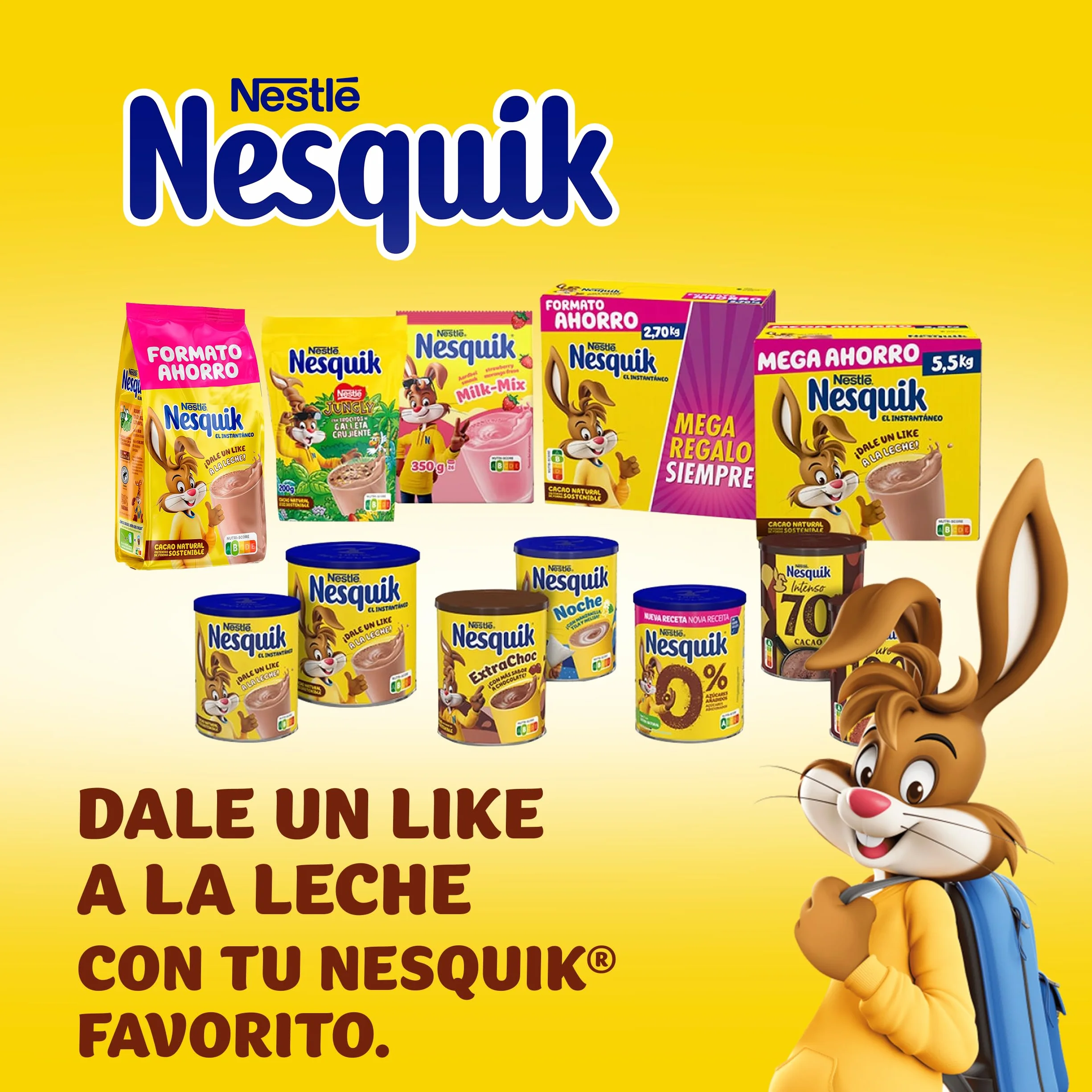 Nesquik NESTLÉ Instantáneo Cacao Soluble 1,2kg Bolsa