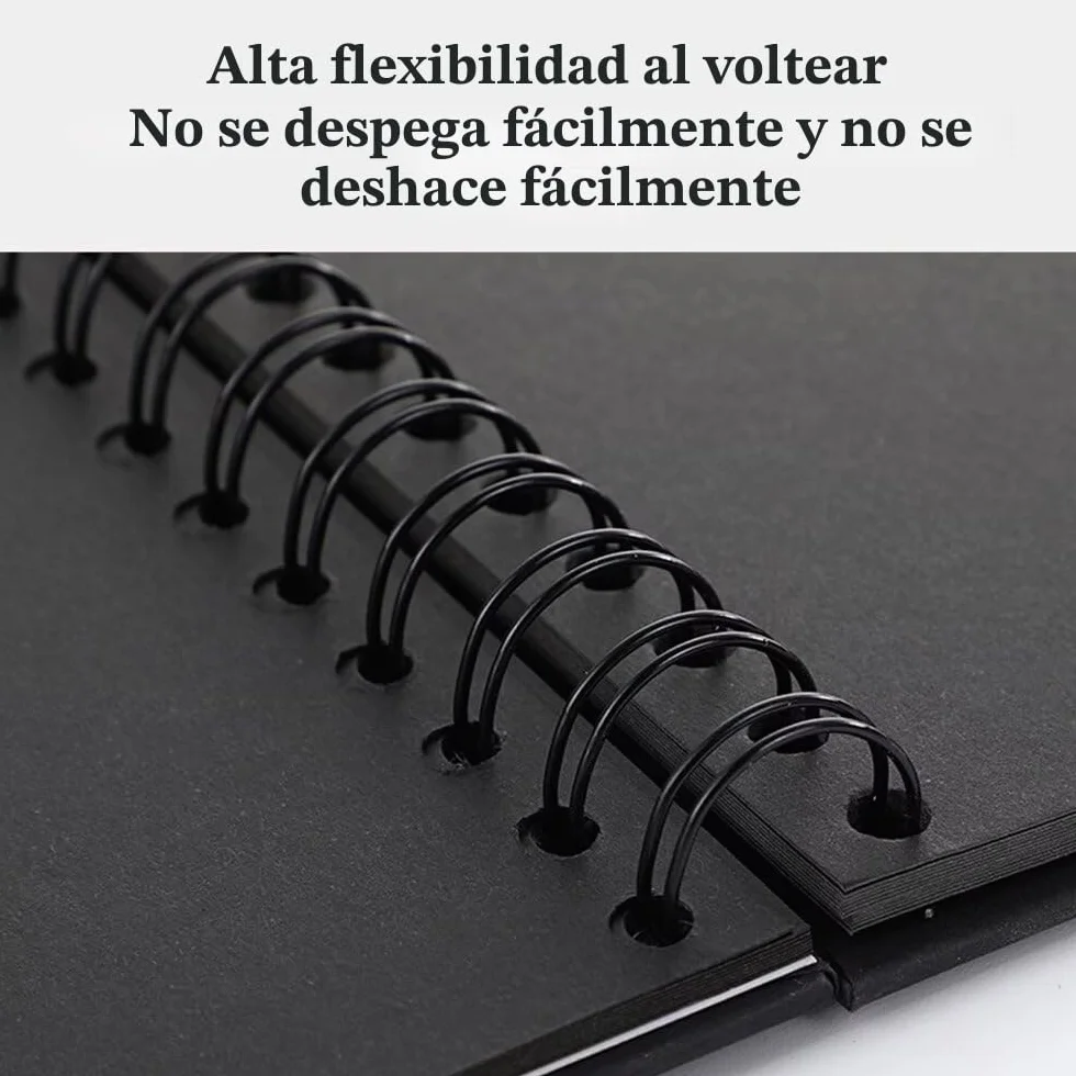 Álbum de fotos para personalizar, 165x165 mm, 20 hojas, páginas negras, libro de recortes para bebé, familia, aniversario, cumpleaños, Día de San