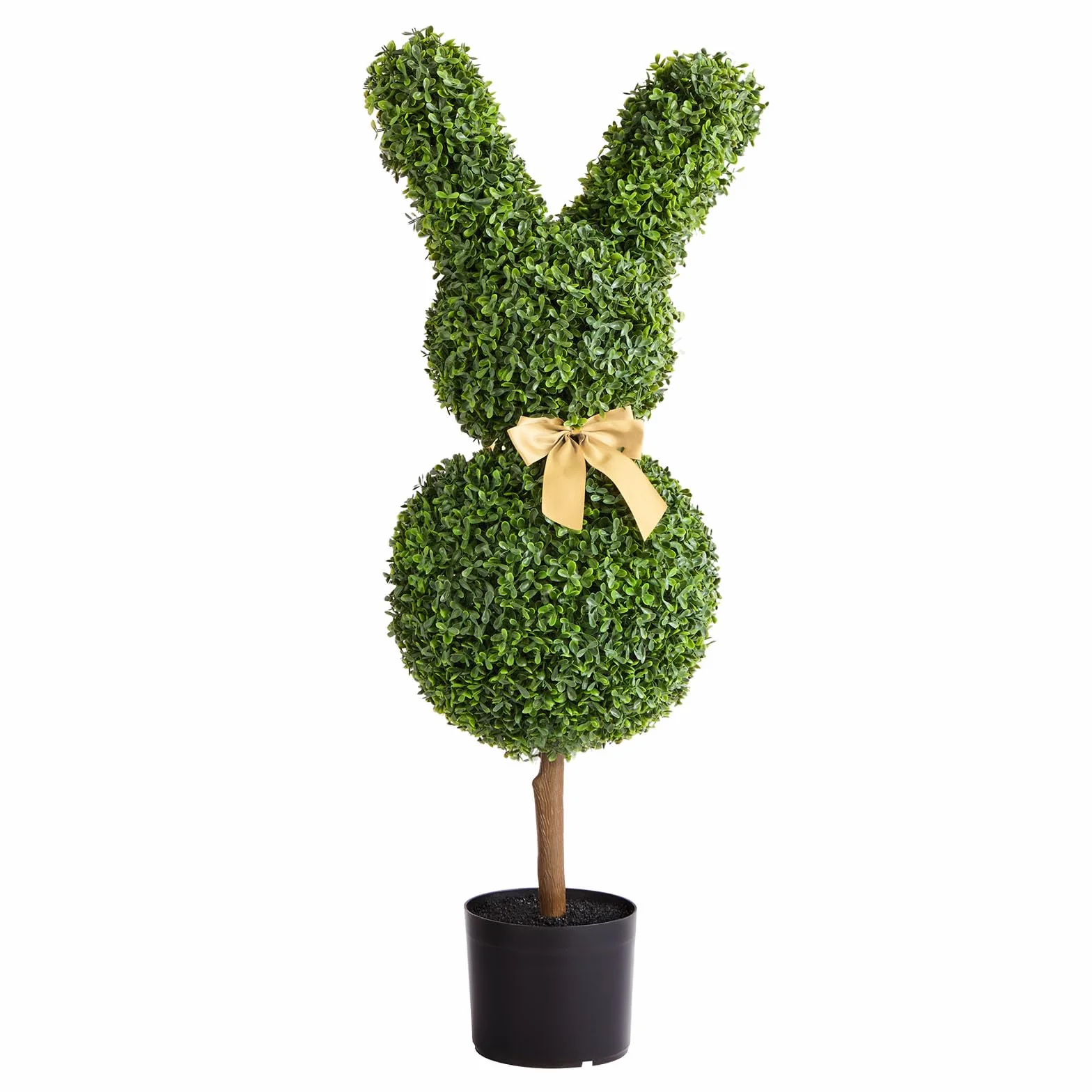 VEVOR Topiario Artificial de Boj para Exteriores, Diseño de Conejo, para Decoración de Interiores y Exteriores, Porche, Patio, Jardín, Balcón y Patio Trasero, Verde, 2 uds, 410 x 300 x 914 mm