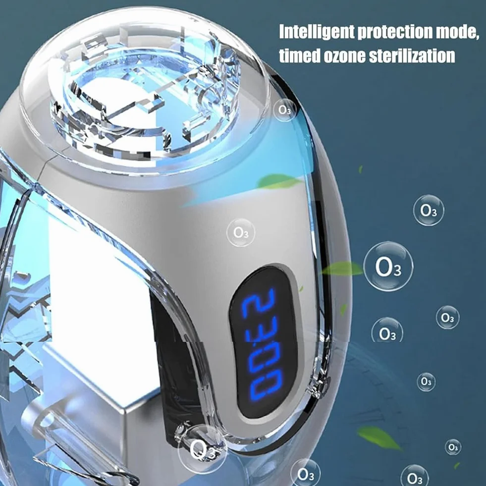 Desodorante Inteligente Portátil para Refrigerador, Ambientador Recargable Mini