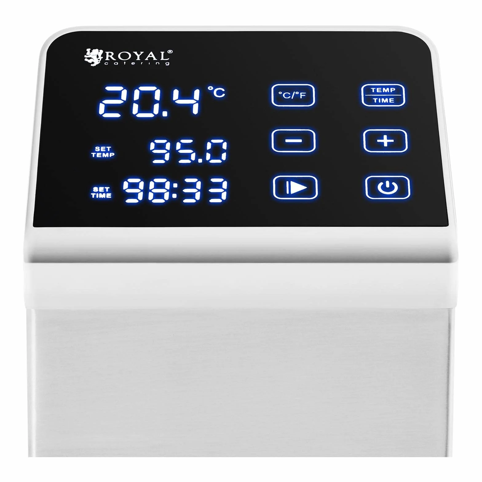 Royal Catering Circulador De Inmersión Sous Vide Al Vacío Cocedor Portátil RCVG-43 (Potencia: 2.300 W, Temperatura: 5-99 °C, Hasta 80 L)