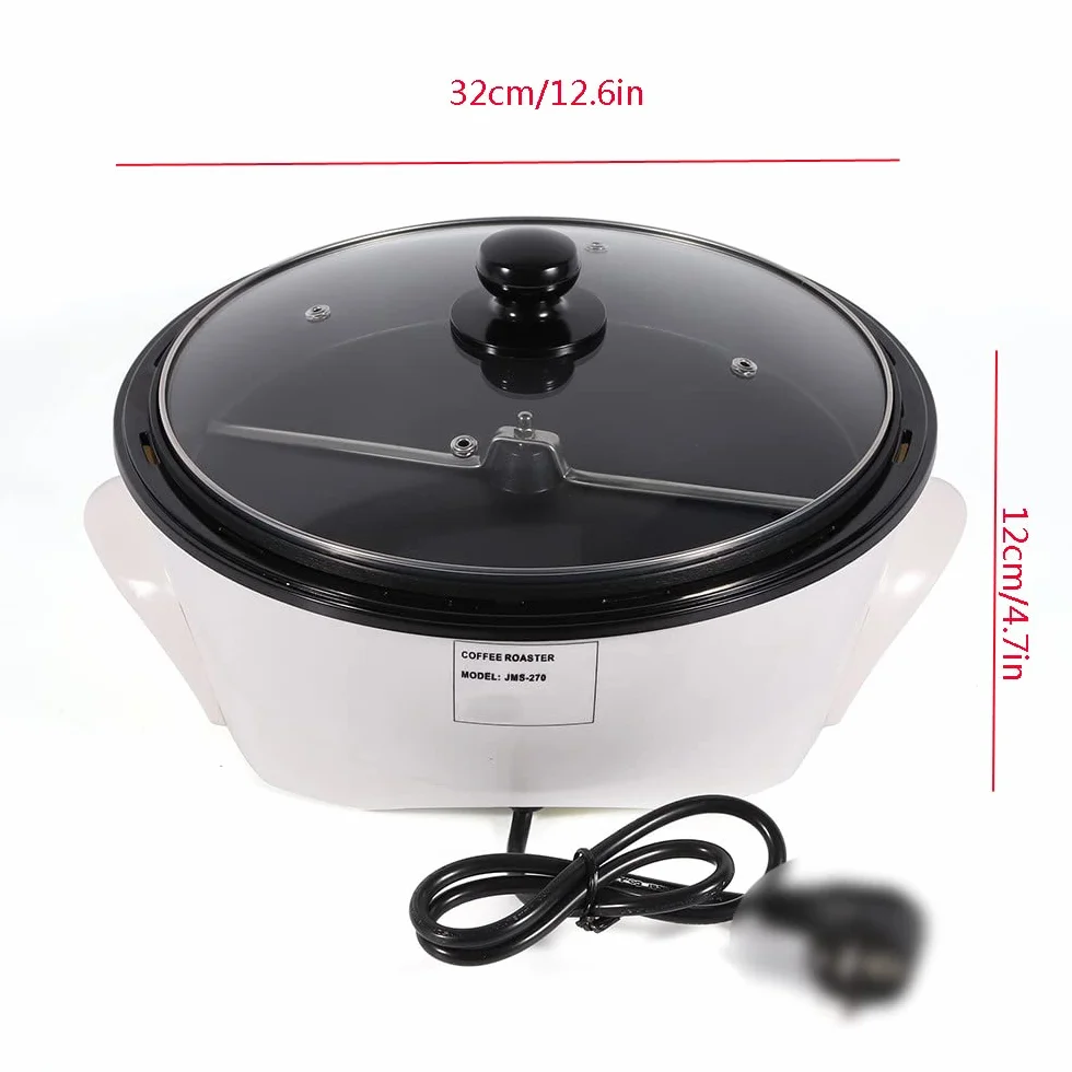 Tostador de café eléctrico 500 g profesional granos frutos secos semillas temperatura ajustable temporizador