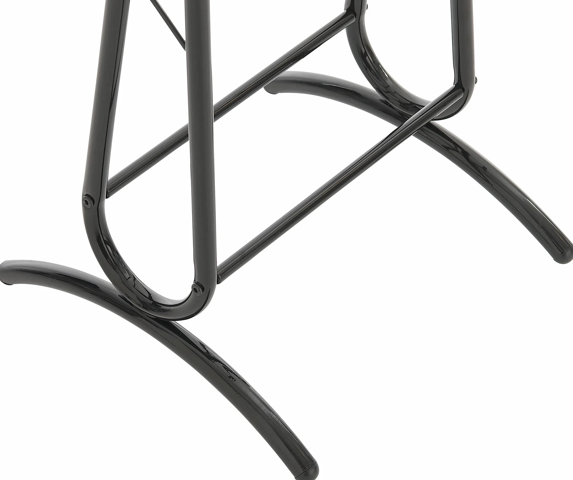CLP Perchero de Pie Moderno Rufus Metálico con Espacio para Pantalones Negro