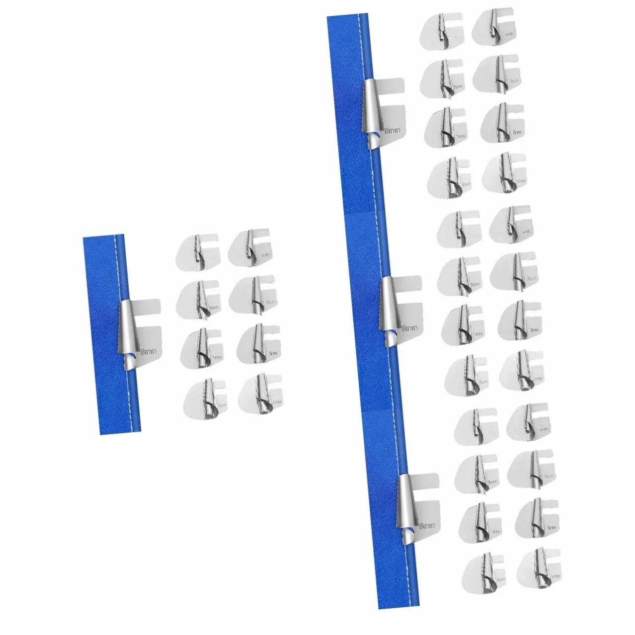 Lurrose 4 Sets Pie Para Dobladillo De Máquina De Coser Tablero De La Máquina De Coser Botones Prensatelas Para Maquina De Coser Puntada Máquina De Coser Para Principiantes Acero Inoxidable