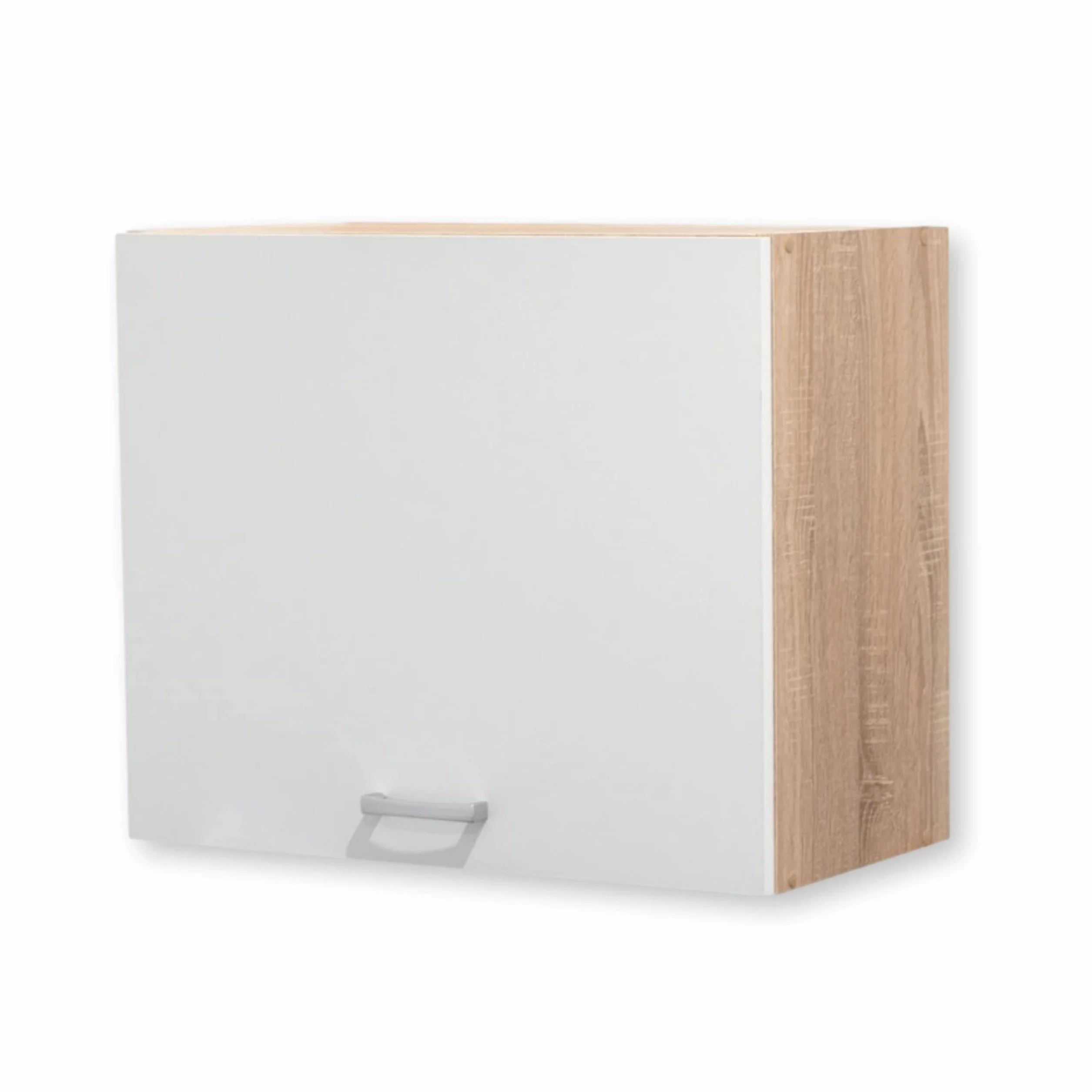 Stella Trading ANDY contemporáneo armario colgante para cocina con acabado en roble Sonoma y blanco mate, Amplio mueble con mucho espacio de almacenamiento, 60 x 50 x 31 cm (ancho/alto/profundo)