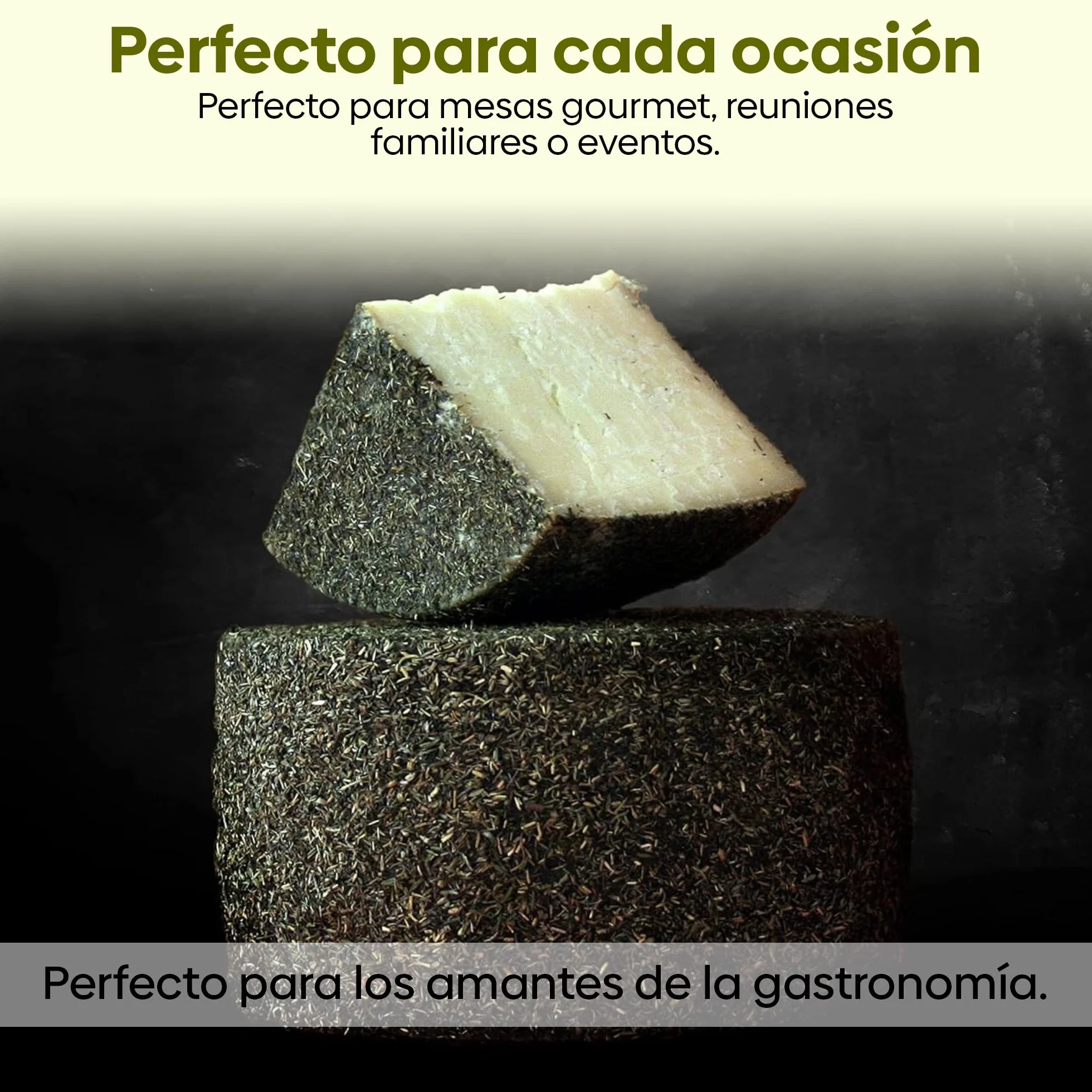 QUESOS LA ALDEA Queso Artesano de Oveja Curado con Tomillo 1kg Gourmet