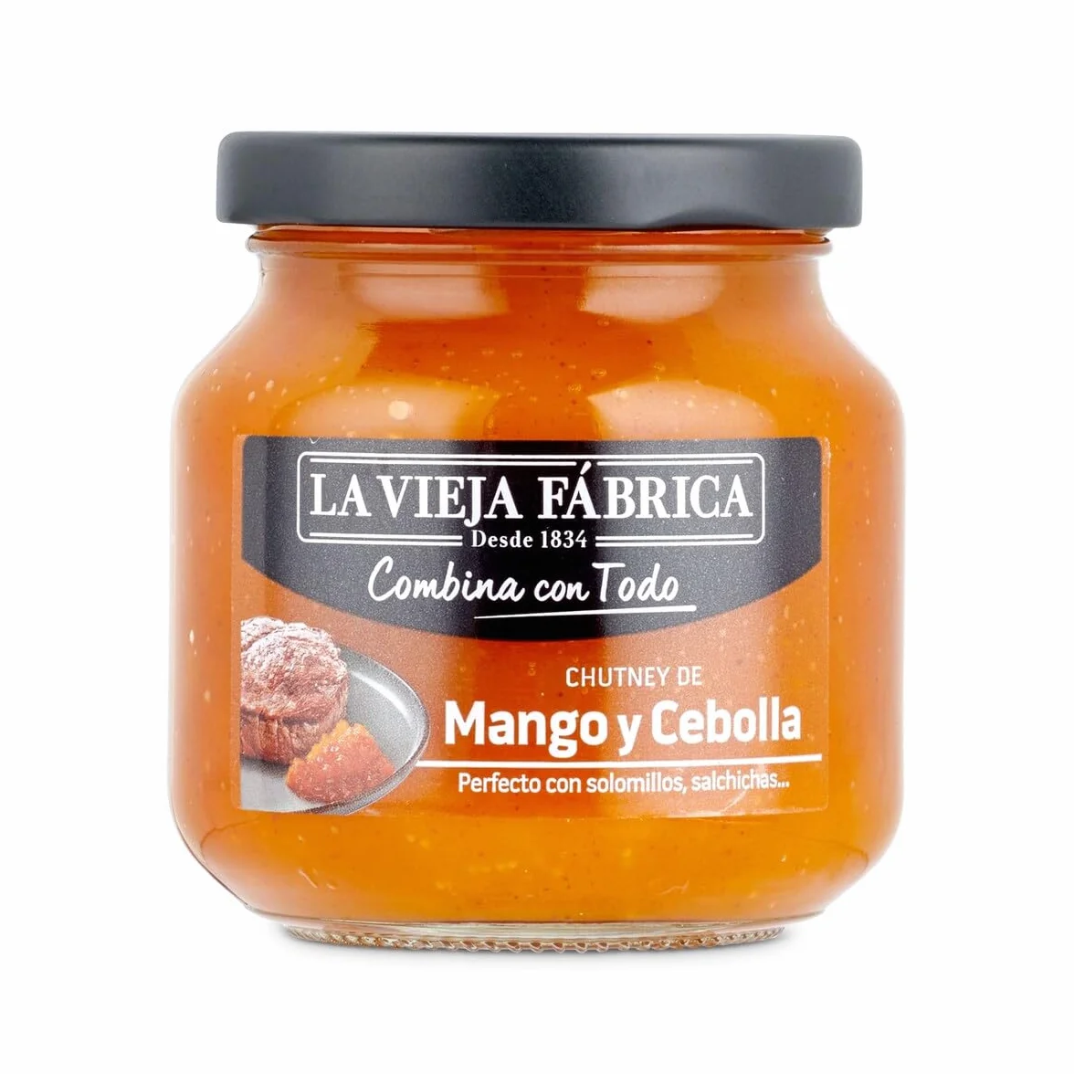 La Vieja Fábrica Surtido salsa Chutney de Mango y Cebolla 280 g