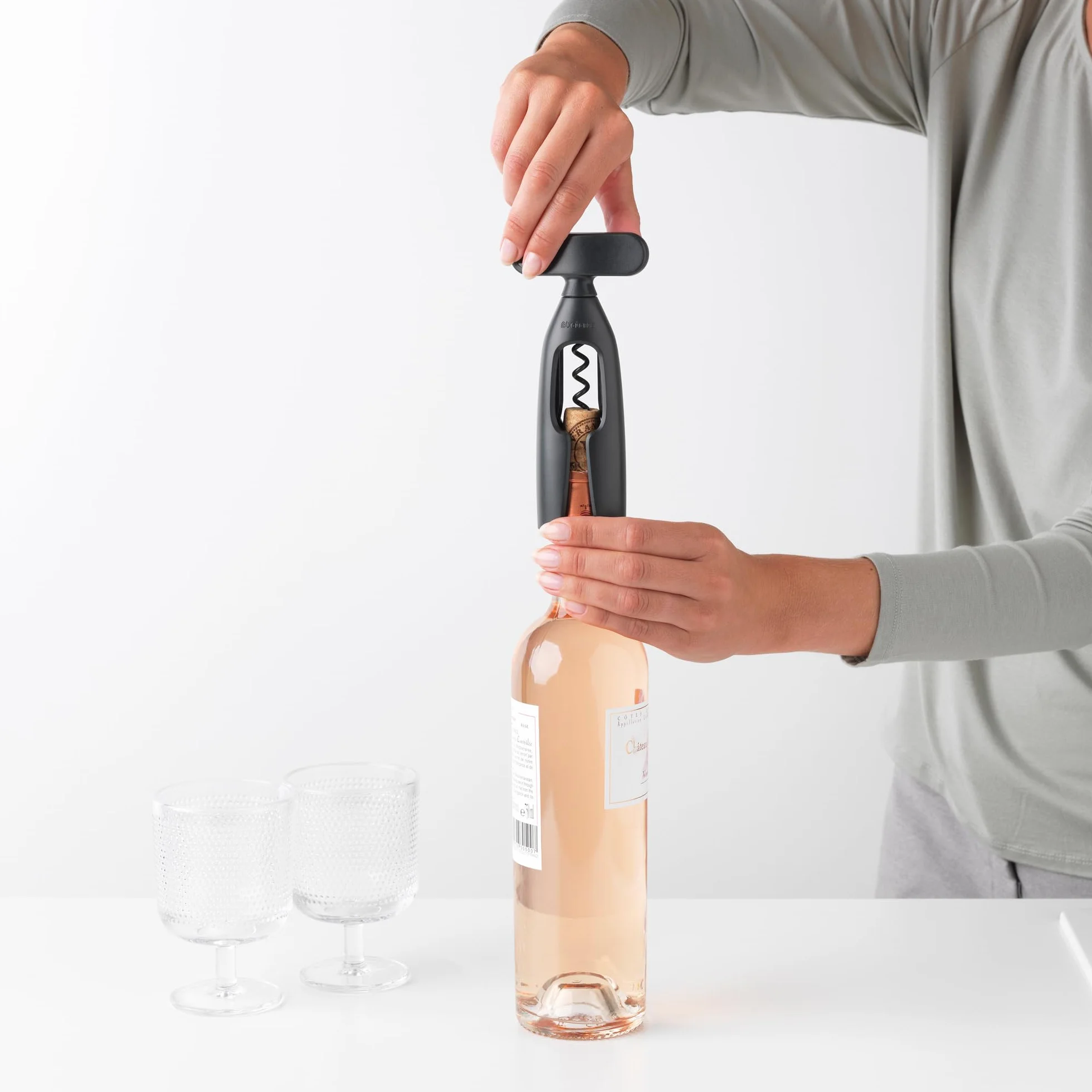 Brabantia Tasty+ Sacacorchos, Gris oscuro