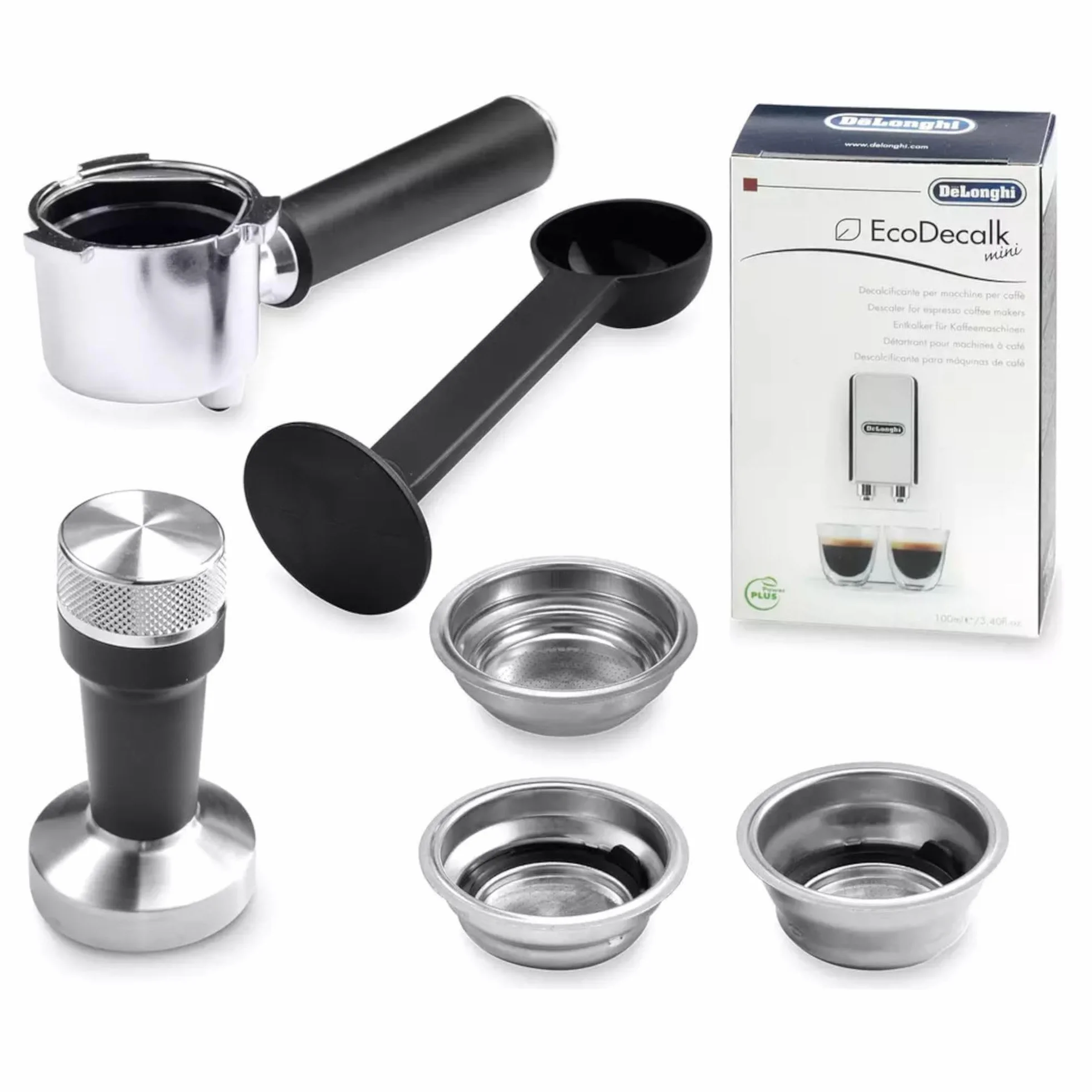 De'Longhi Dedica Arte EC885.GY, Máquina de Café Tradicional de Bomba, Máquina de Café Manual, Varilla de Vapor My LatteArt, Diseño Compacto de 15 cm de Ancho, Apto para Tazas de hasta 13 cm, Gris