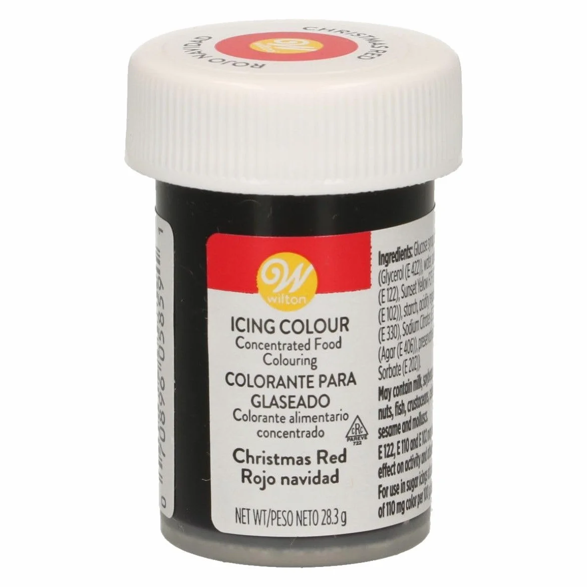 Wilton Colorante Alimenticio para Glaseado en Pasta 28.3g Rojo Navidad