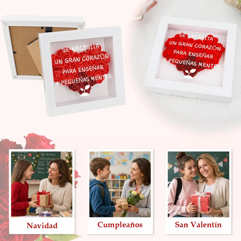 Regalo Para Profesora Rosa Eterna Marcos Regalos Emotivos Para Profesores Regalos Para Maestras De Infantil Regalo Profesora Infantil Primaria