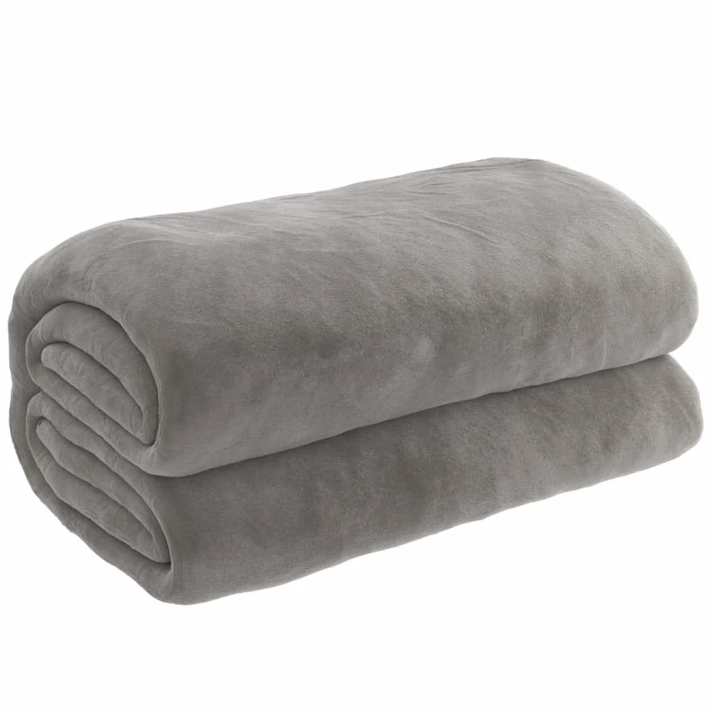 vidaXL Manta con Peso y Funda, Ropa de Cama, Manta para Salón Dormitorio, Manta Calmante para la Ansiedad, Tela Gris 200x230 cm 9 kg