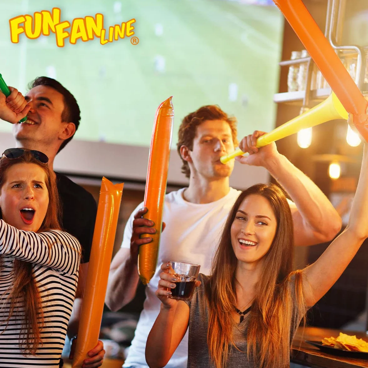 Pack 50 Pares Aplaudidores Hinchables Reutilizables para Deportes | Bastones Inflables Thunder Sticks para Estadios de Fútbol, Baloncesto, Maratones y Eventos Deportivos