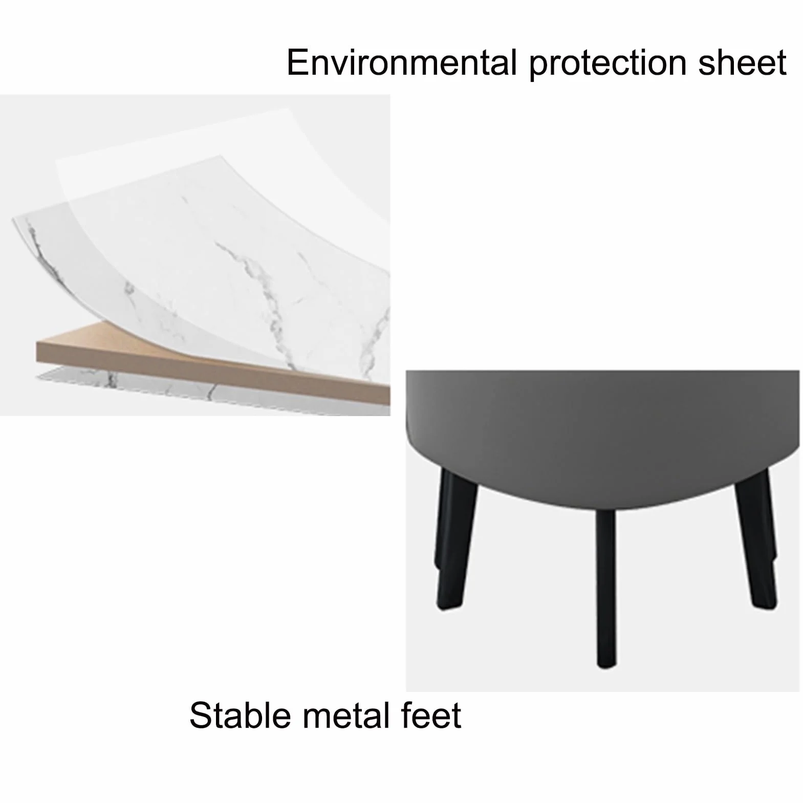 Combinación De Mesa Y Silla, Juego de mesa de comedor para vestíbulo de hotel de negocios de oficina, mesa de centro de negocios Juego de mesa y silla de oficina, para salón de oficina combinado Área