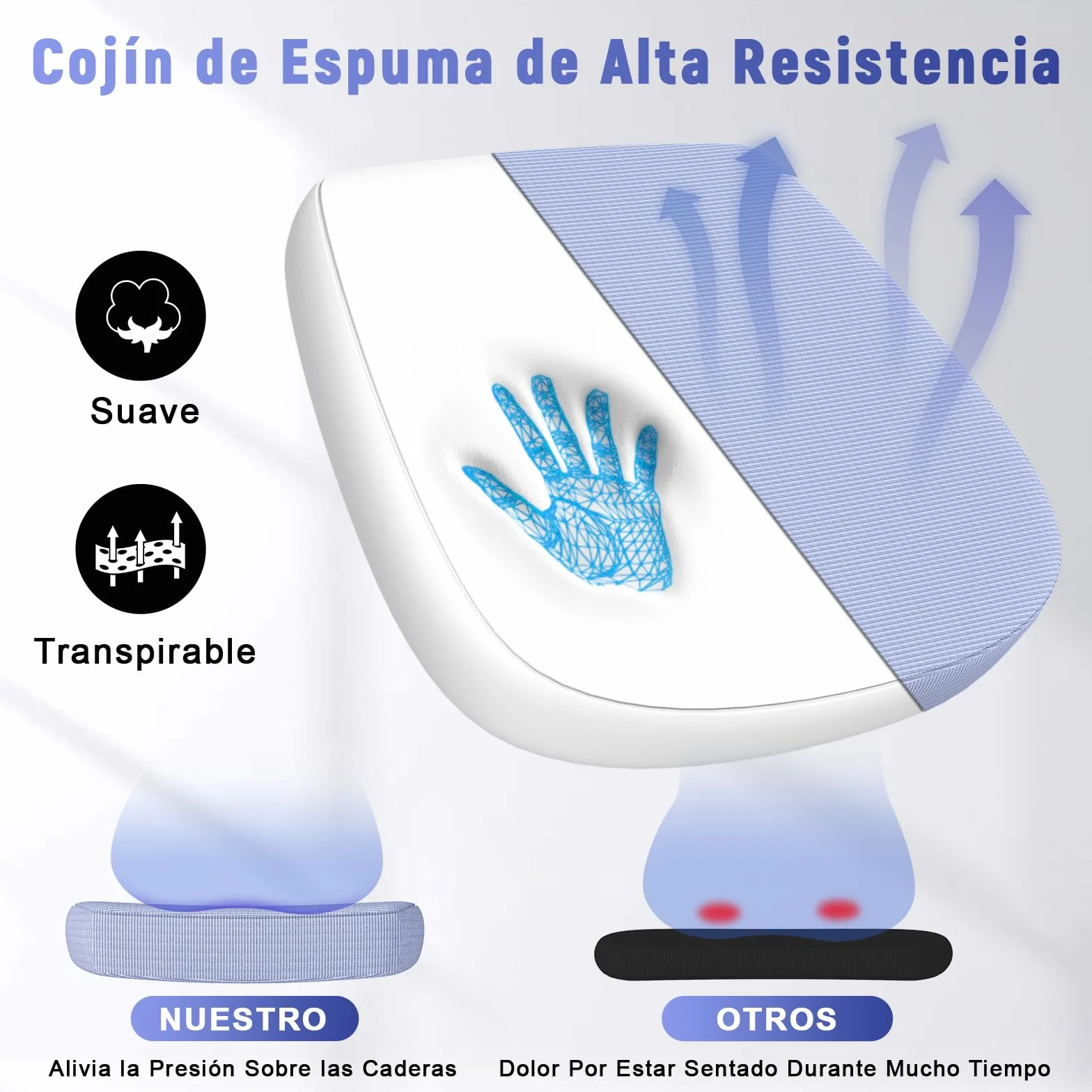 Silla de Oficina Ergonómica, Altura Ajustable, Giratoria, Respaldo Transpirable, Reposabrazos Plegables, Púrpura